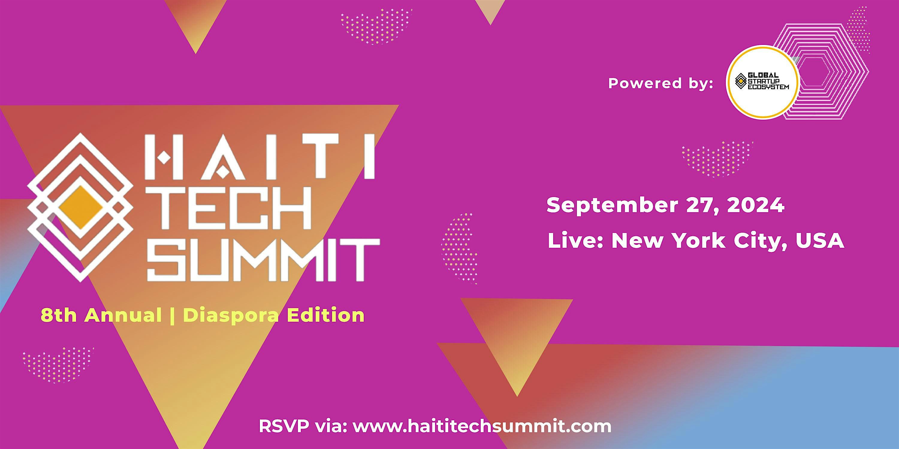 Haiti Tech Summit 8th Annual Edition (UNGA Week) – New York, NY