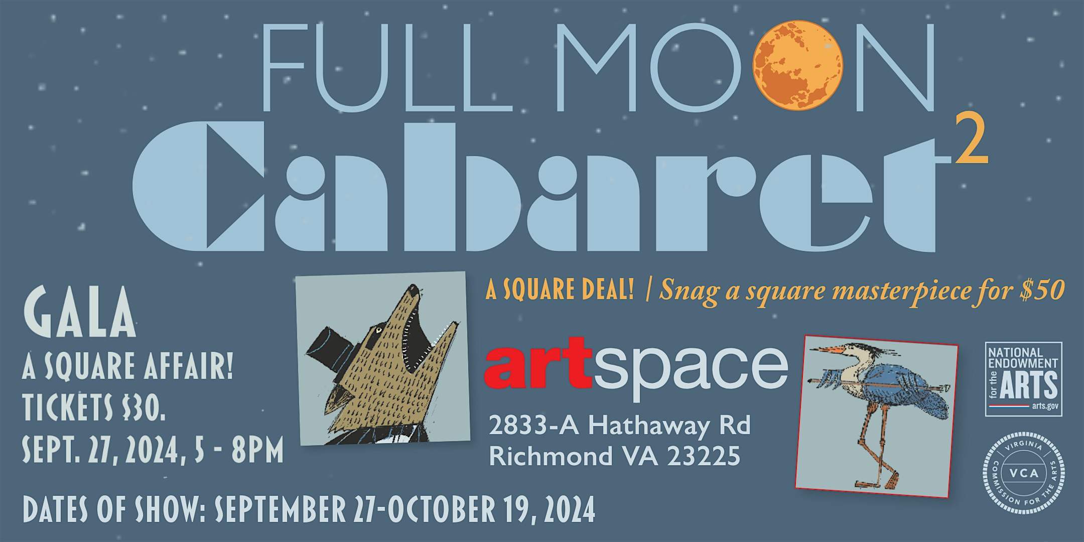 Full Moon Cabaret² – A Square Affair! – Richmond, VA