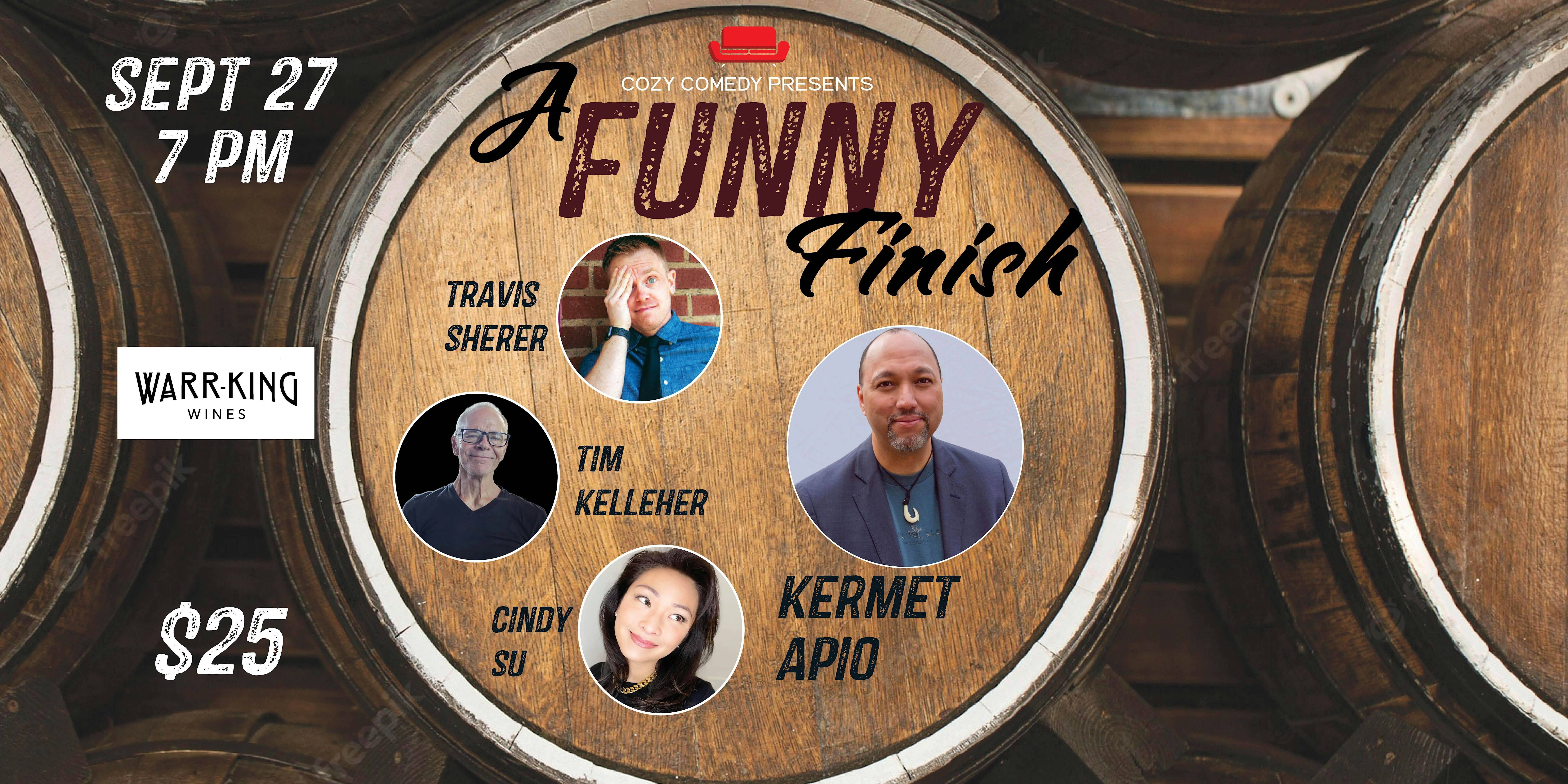 Comedy! A Funny Finish: Kermet Apio! – Woodinville, WA