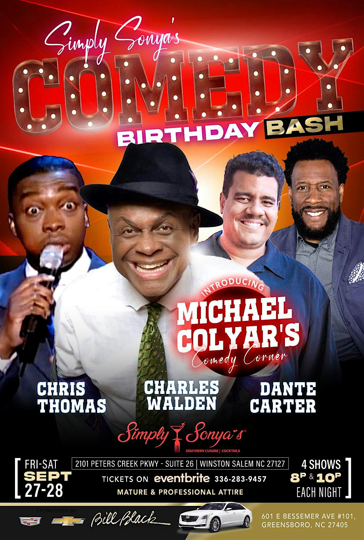 Simply Sonyas presents The Michael Colyar Comedy Corner – Winston-Salem, NC