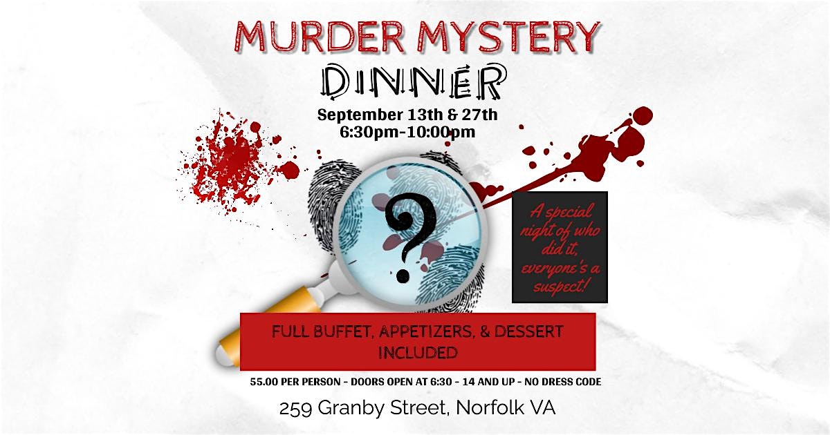 Murder Mystery Dinner at The Venue at 259 Granby – Norfolk, VA