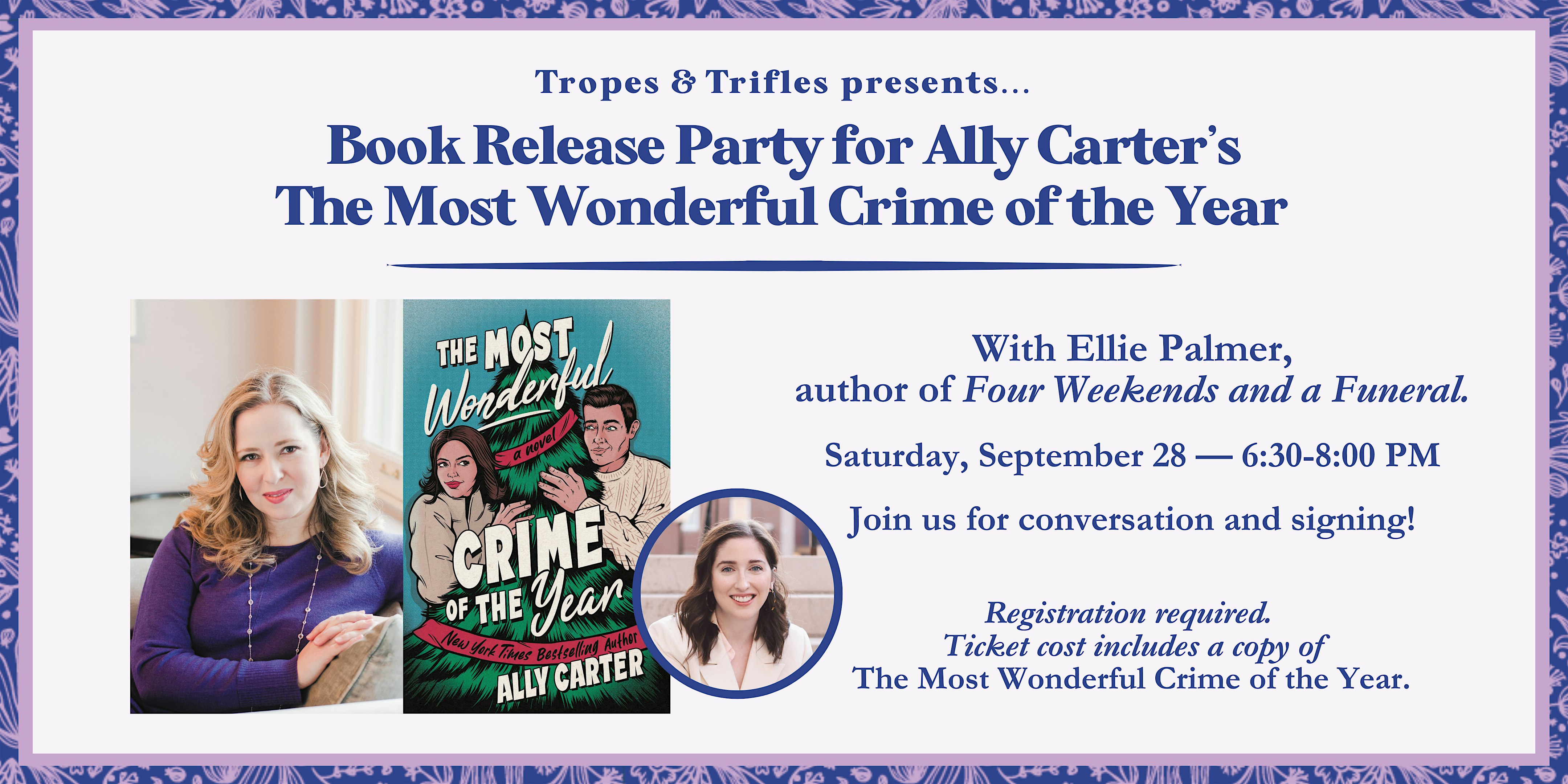 Release Party for Ally Carter’s THE MOST WONDERFUL CRIME OF THE YEAR – Minneapolis, MN