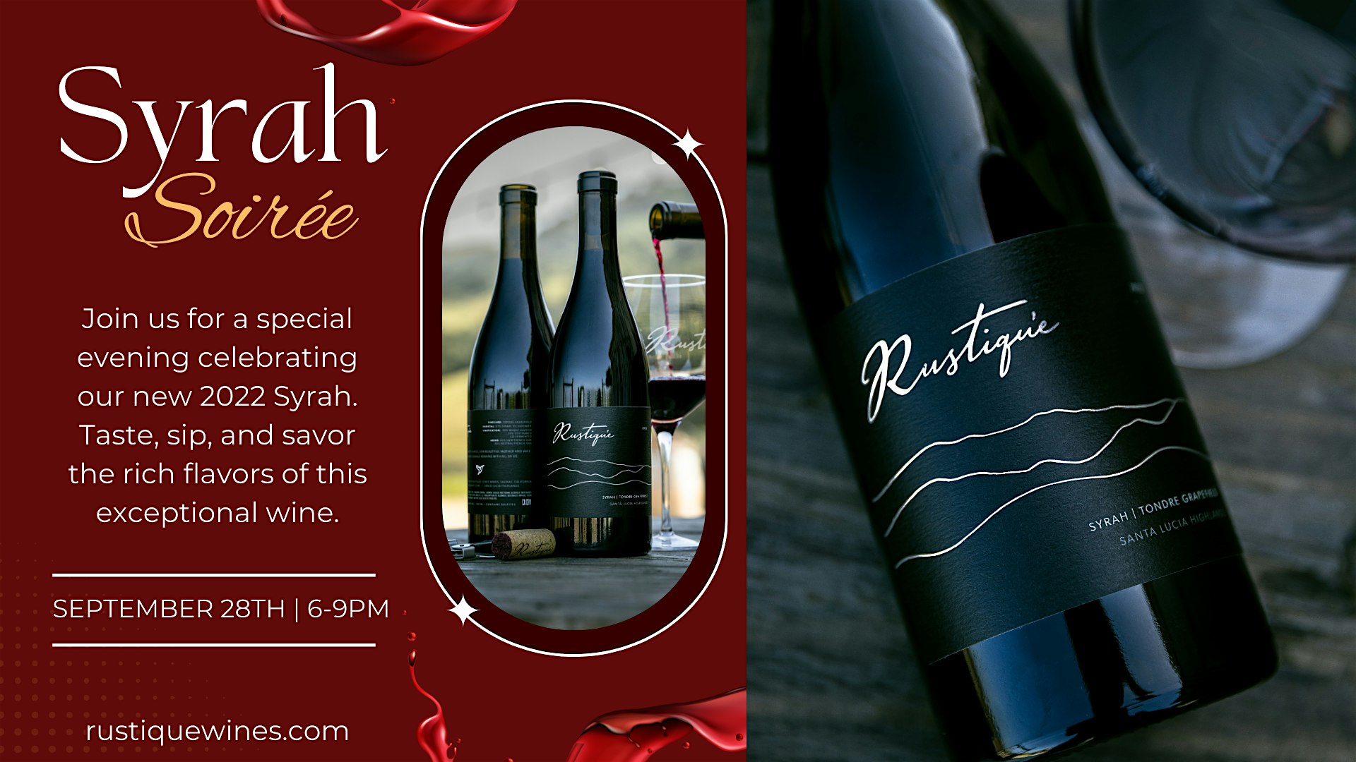 Syrah Soirée at Rustique Wines – Salinas, CA