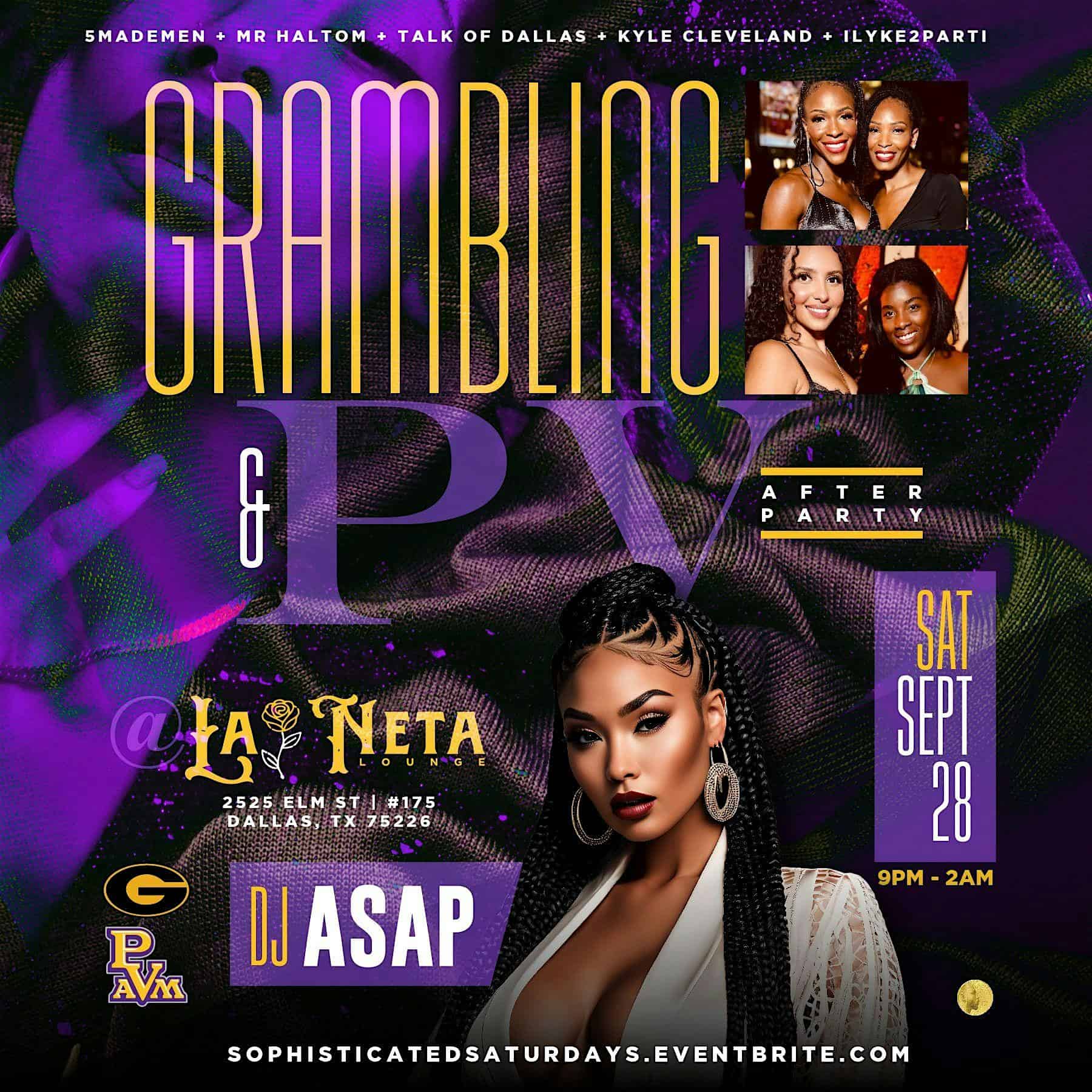 Grambling Prairie View Alumni Sexy & Sophisticated Affair (La Neta Lounge) – Dallas, TX