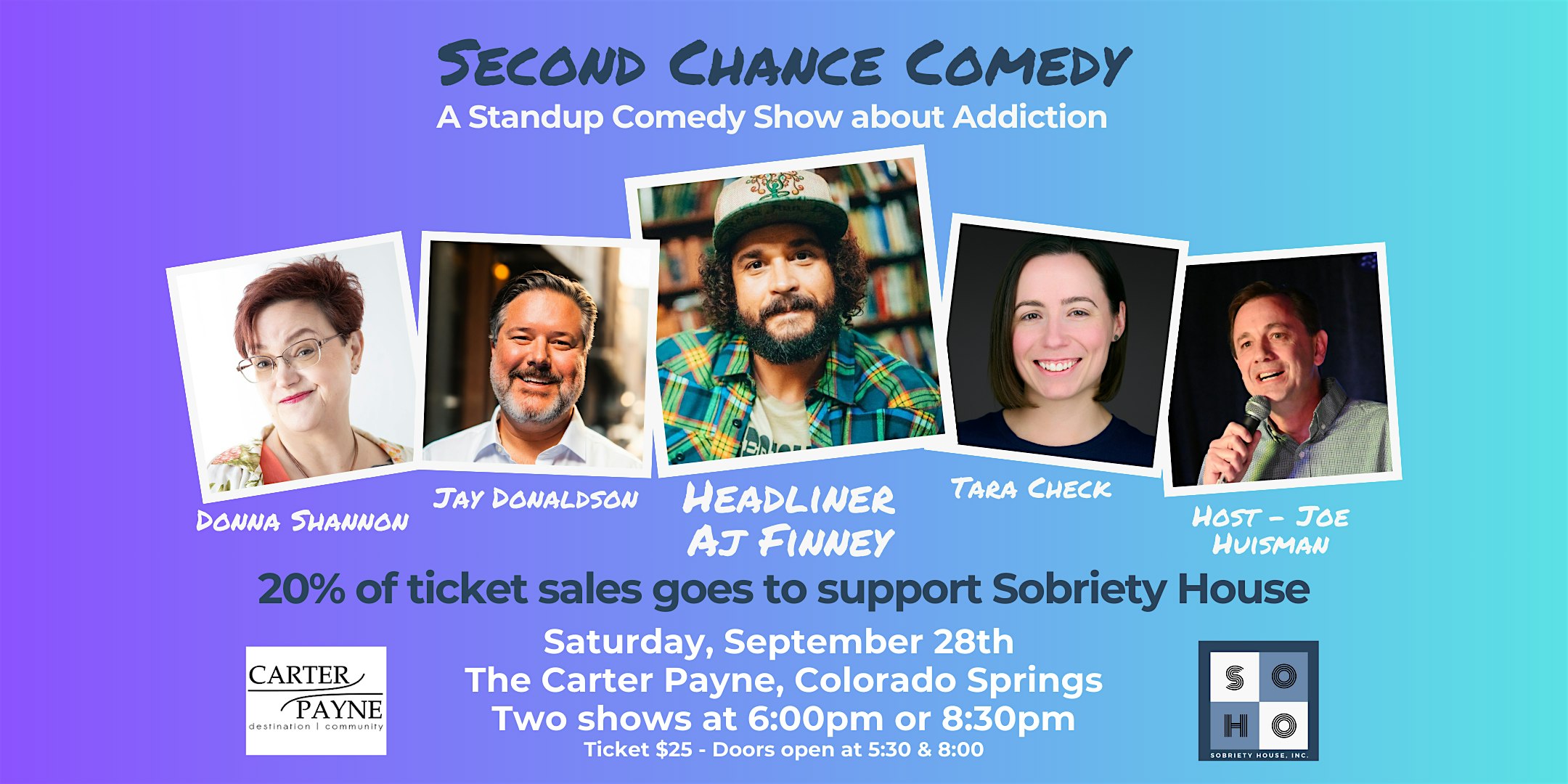 Second Chance Comedy: A Standup Comedy Show about Addiction – Colorado Springs, CO