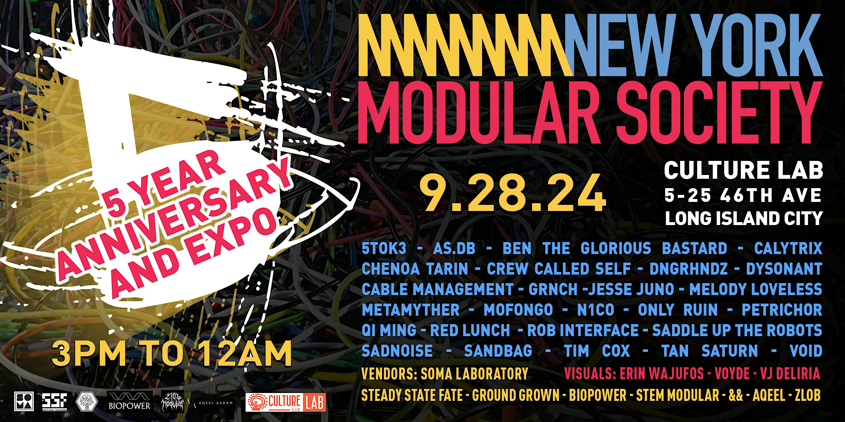 New York Modular Society 5 Year Anniversary Festival: Featuring 30+ Artists – Queens, NY