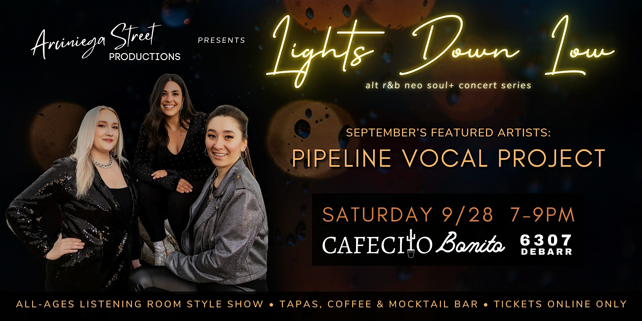 Lights Down Low: PIPELINE VOCAL PROJECT – Alt R&B Neo Soul+ Concert Series – Anchorage, AK