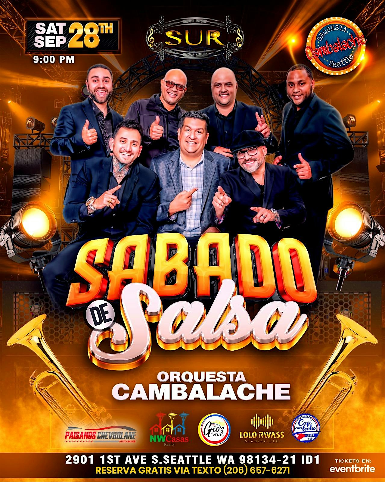 Sabado de Salsa – Orquesta Cambalache – Seattle, WA