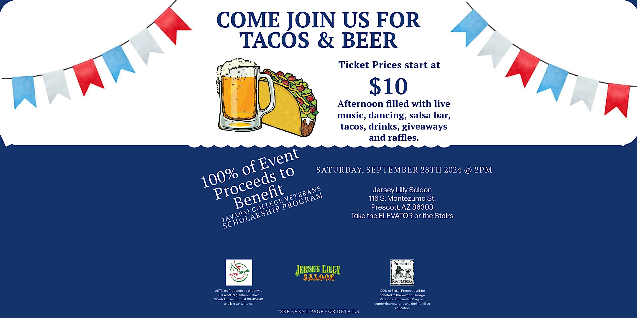 Tacos & Beer Charity Event for Veterans 2024 – Prescott, AZ