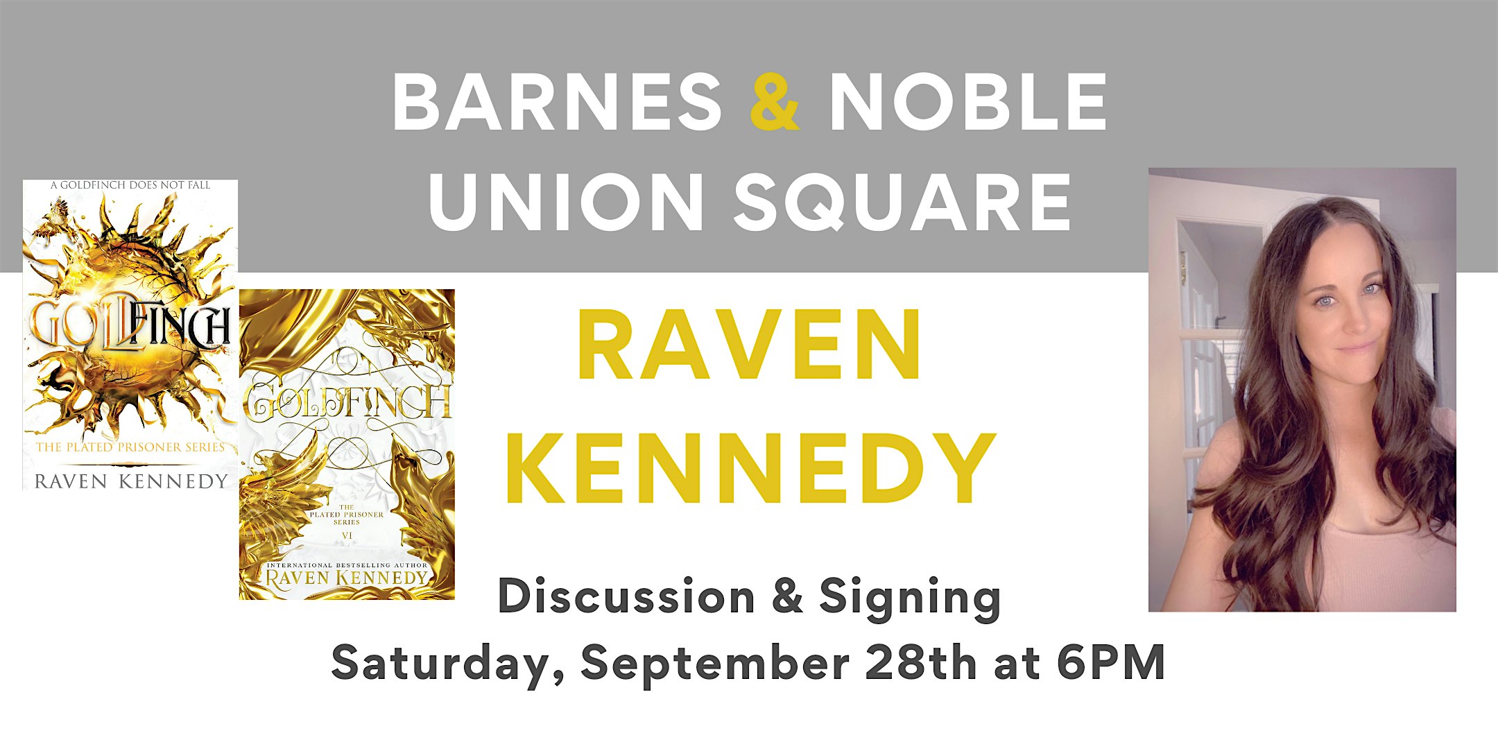 Raven Kennedy discusses GOLDFINCH at B&N Union Square – New York, NY