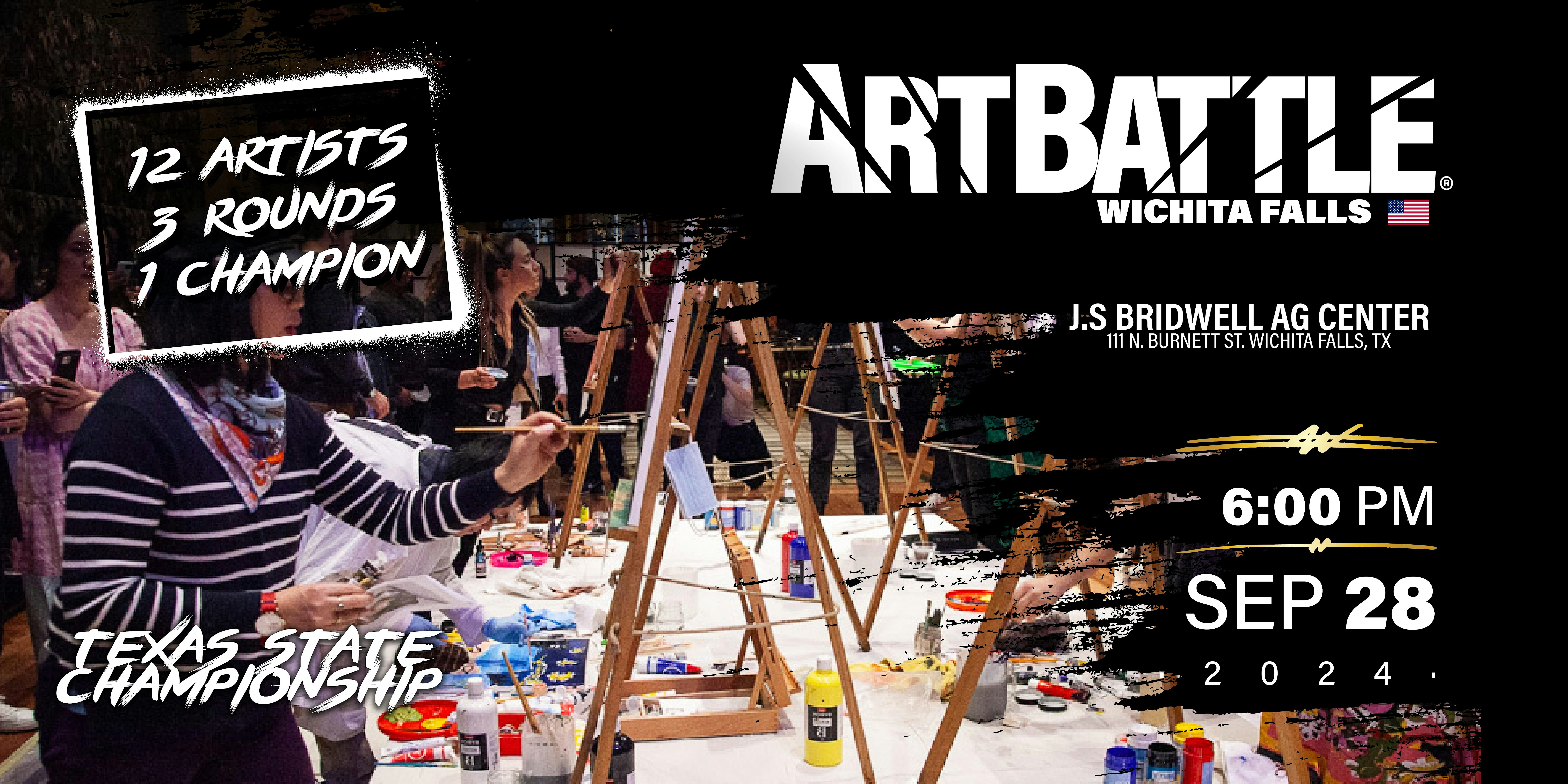 Art Battle Texas State Championship! – September 28, 2024 – Wichita Falls, TX