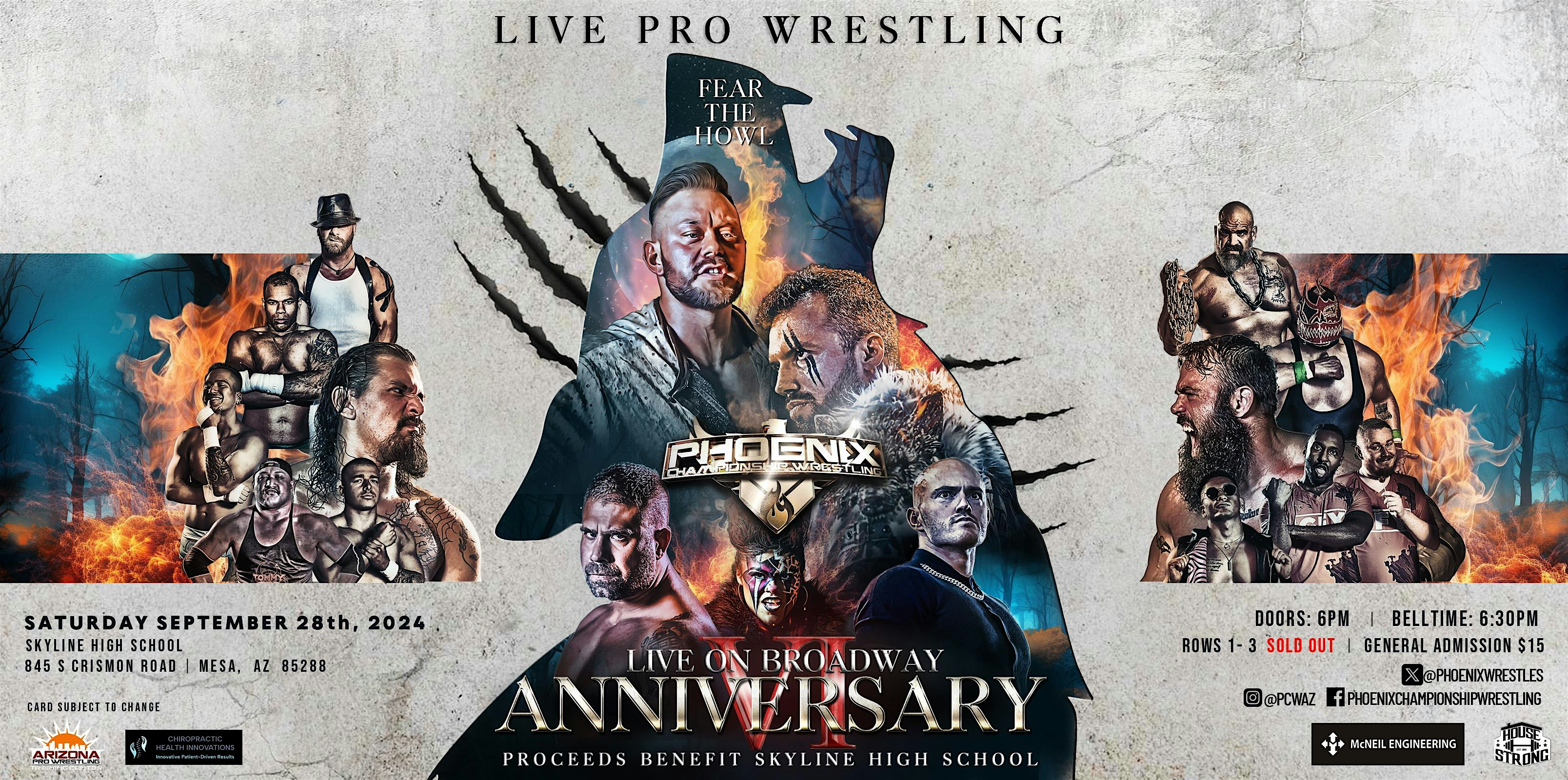 Phoenix Championship Wrestling LIVE on Broadway! – Mesa, AZ