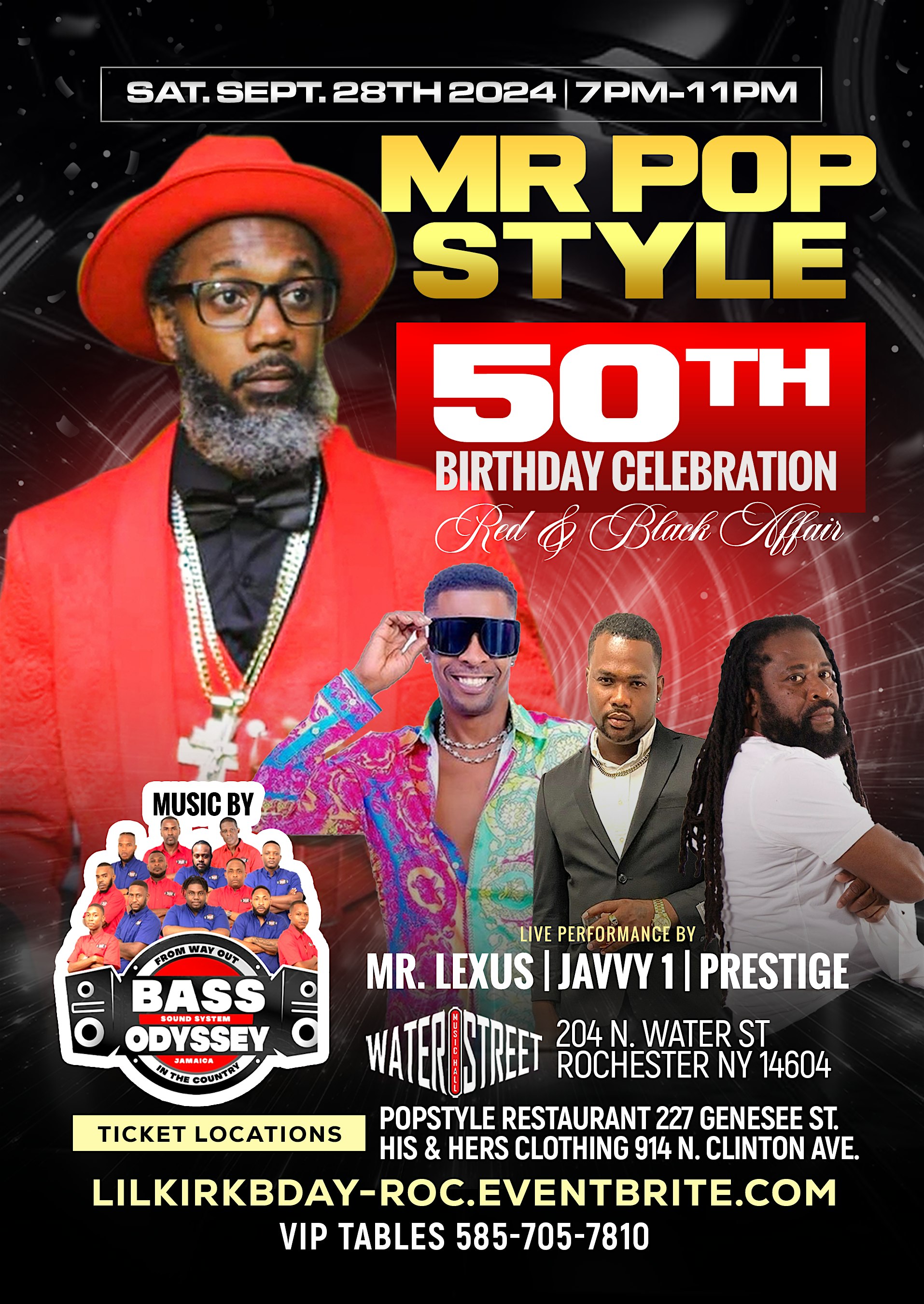 Mr. Popstyle Birthday Bash featuring Mr. Lexx & Bass Odyssey – Rochester, NY