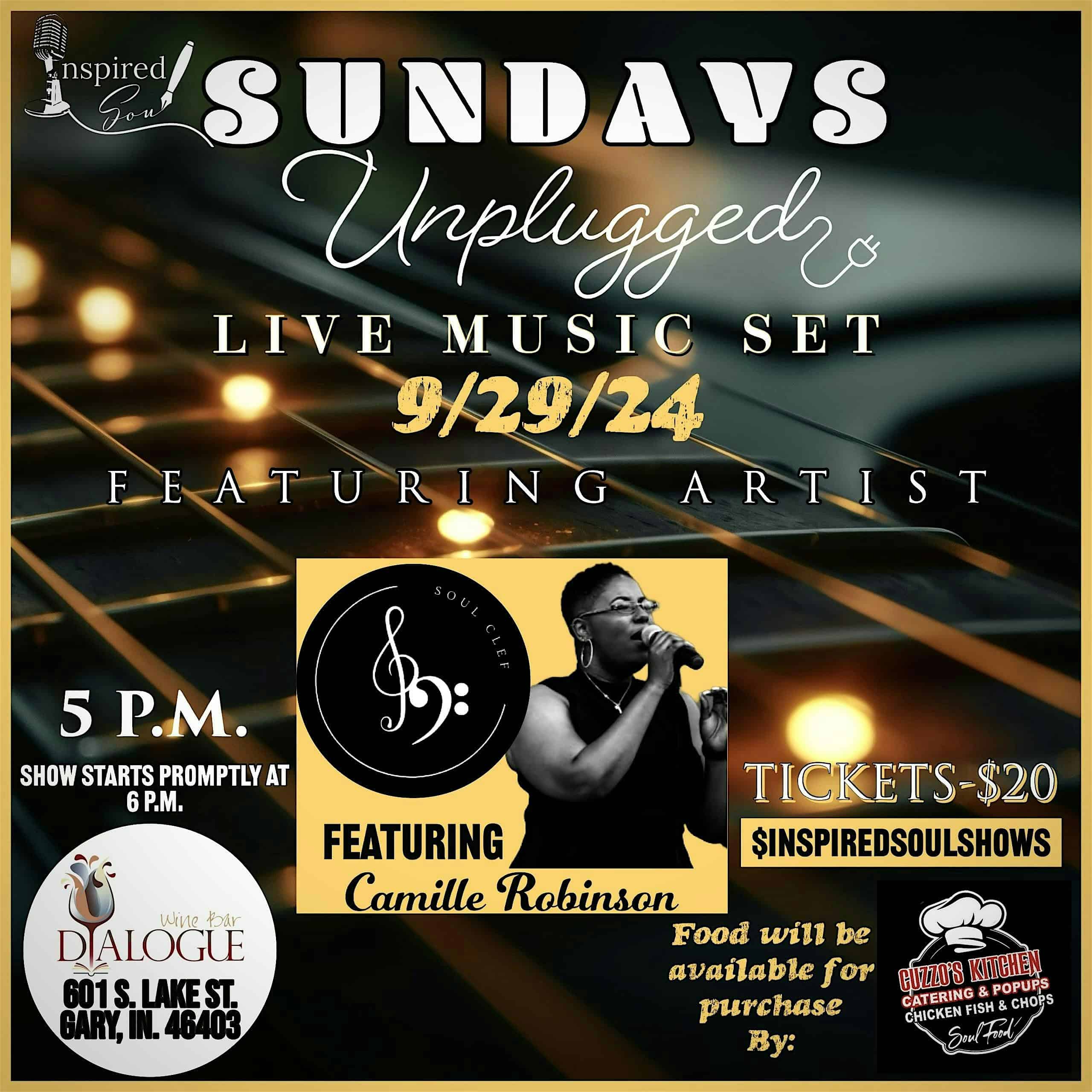 Sundays Unplugged with Soul Clef featuring Camille Robinson – Gary, IN