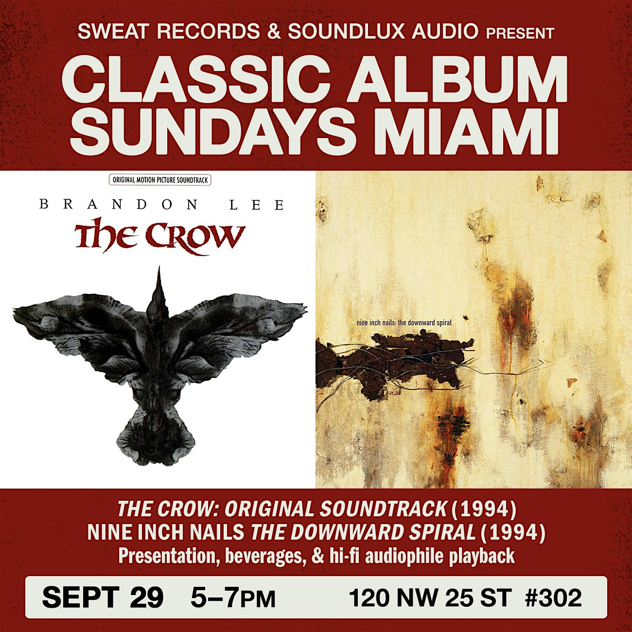 Classic Album Sundays: The Crow OST & Nine Inch Nails – Miami, FL