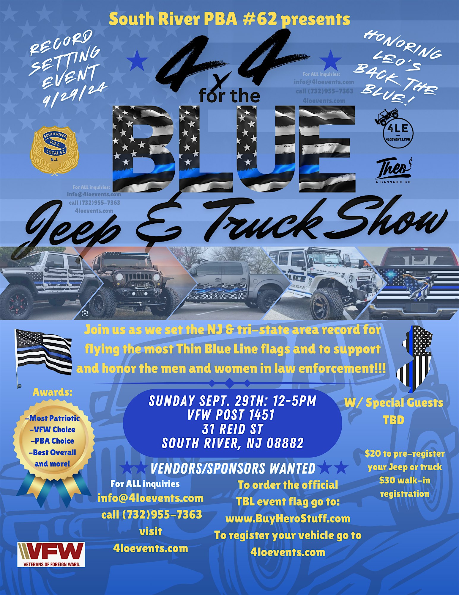 4×4 For The Blue Jeep & Truck Show – South River, NJ