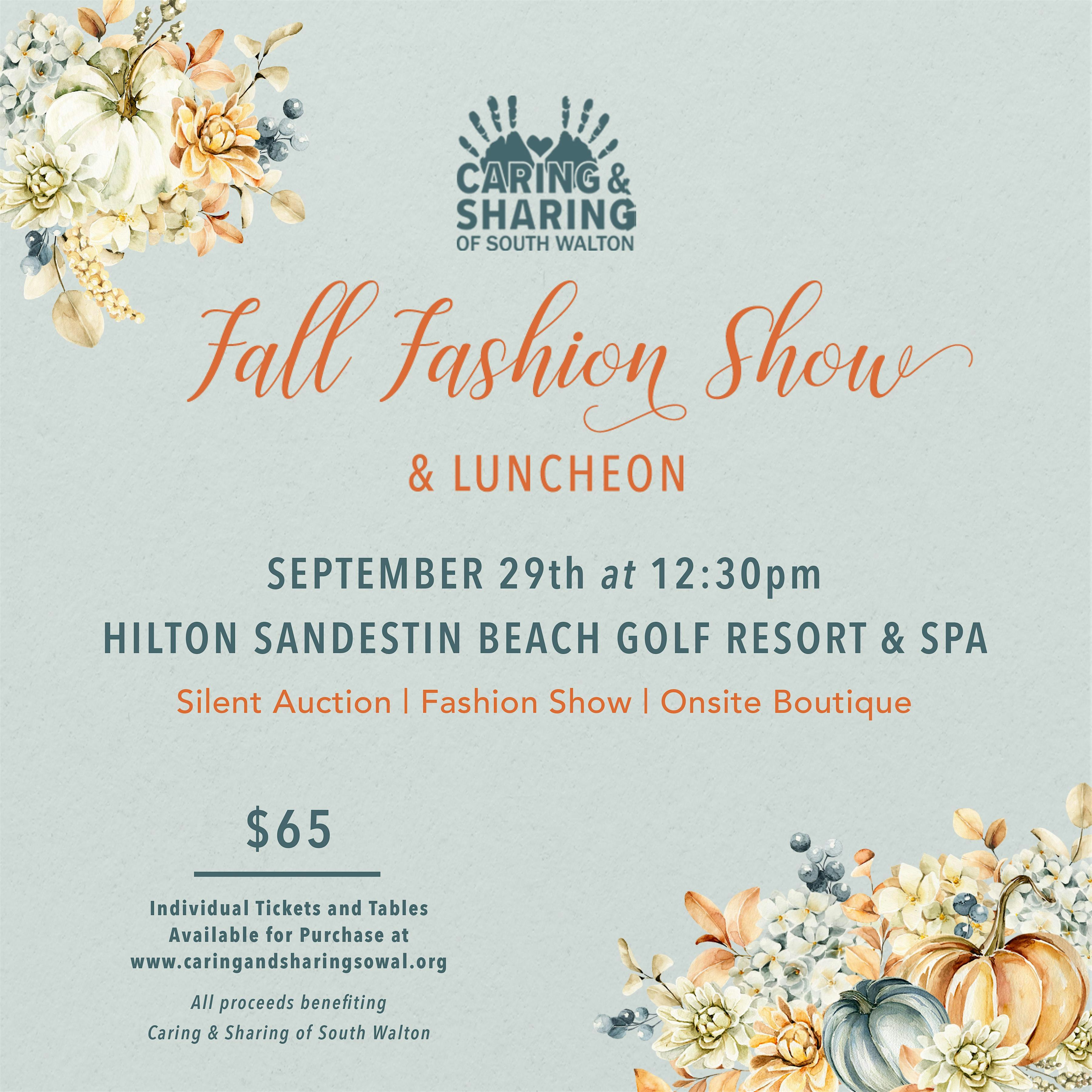 Caring & Sharing Fall Fashion Show – Miramar Beach, FL