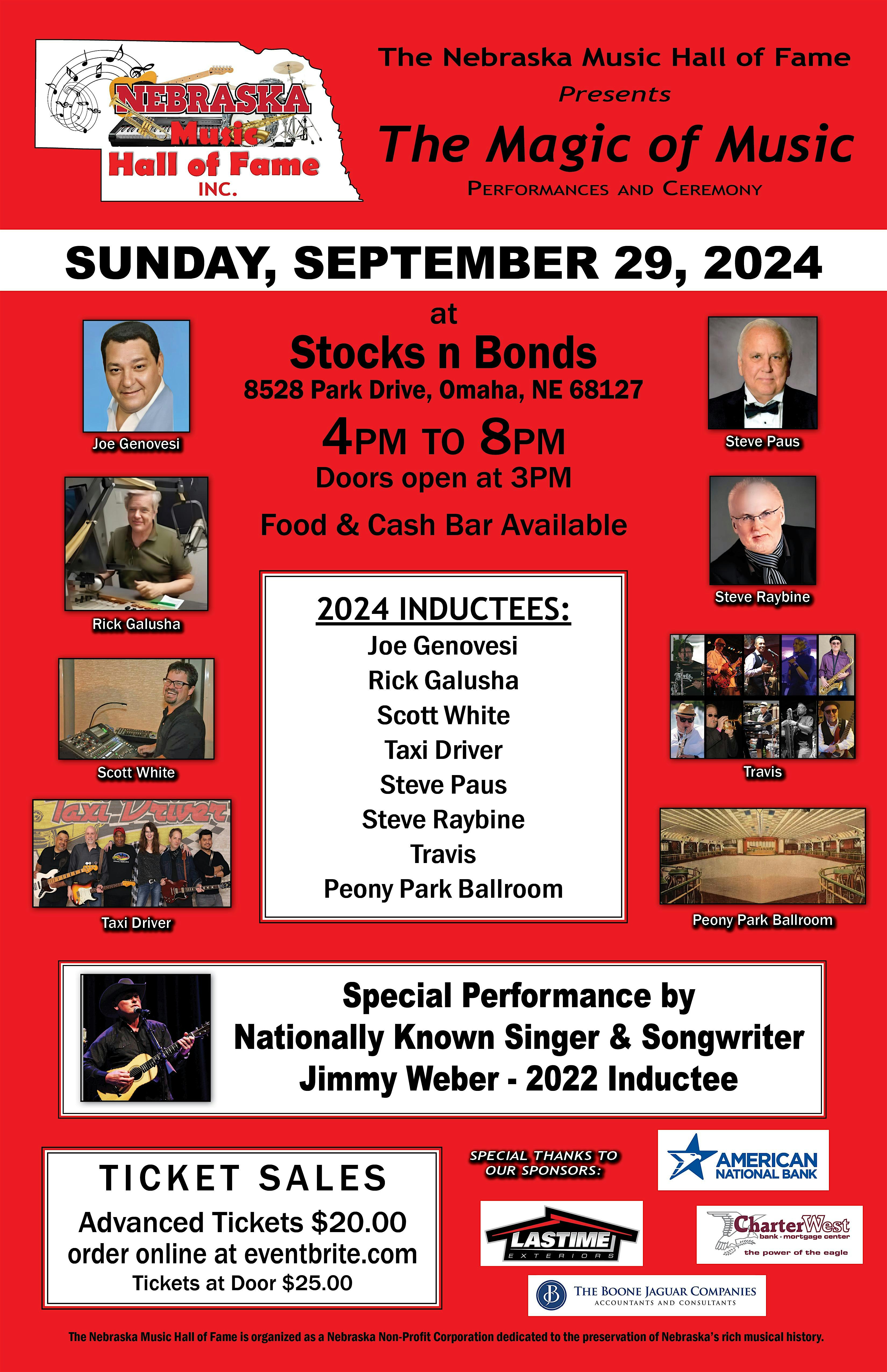 2024 Induction Show – Nebraska Music Hall of Fame – Omaha, NE