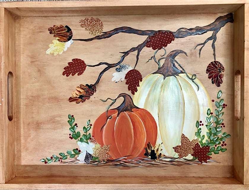 PAINT & SIP ( WOODEN SERVING TRAY) – Hudson, NY