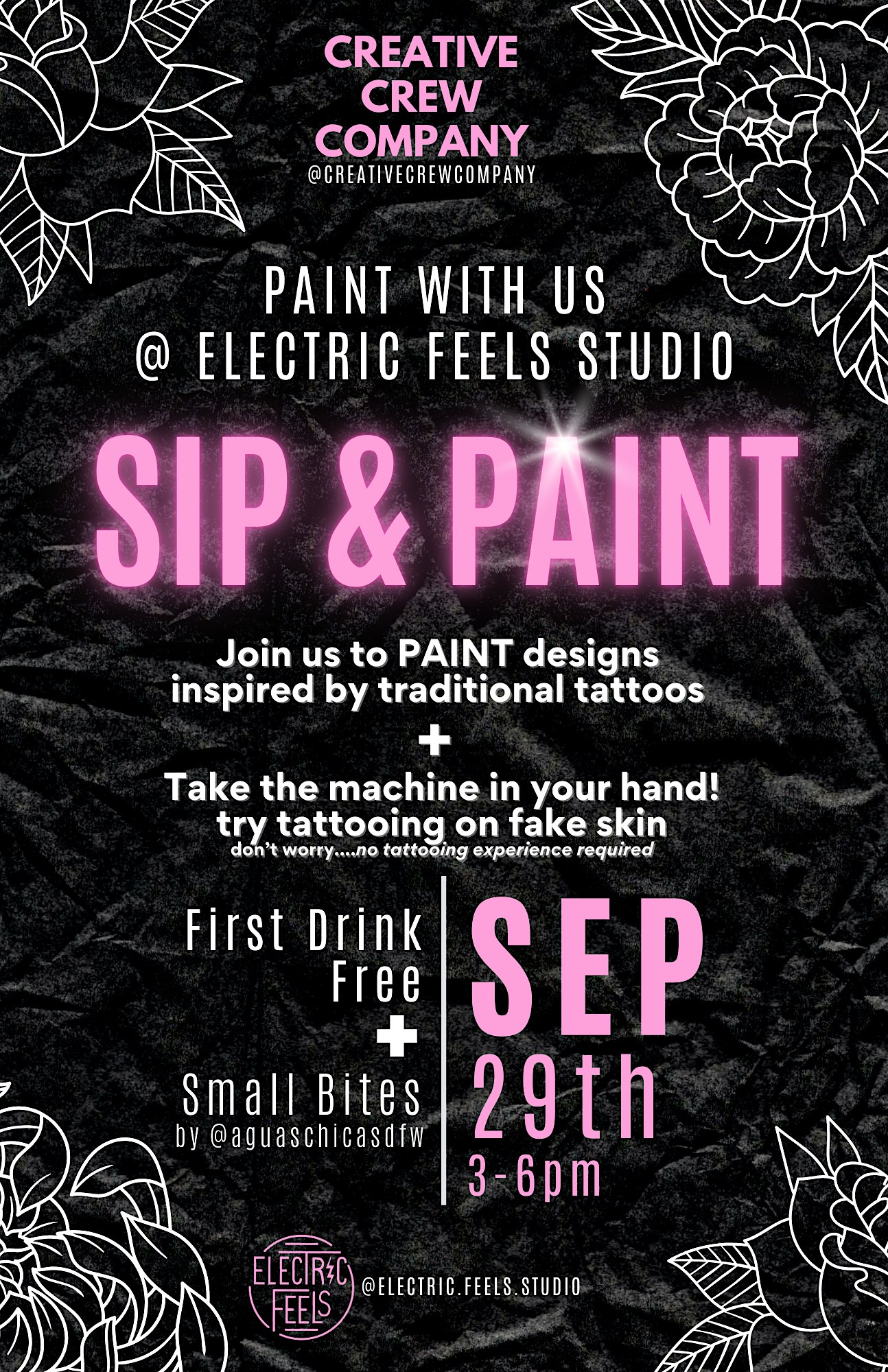 SIP & PAINT AT A TATTOO SHOP – Dallas, TX