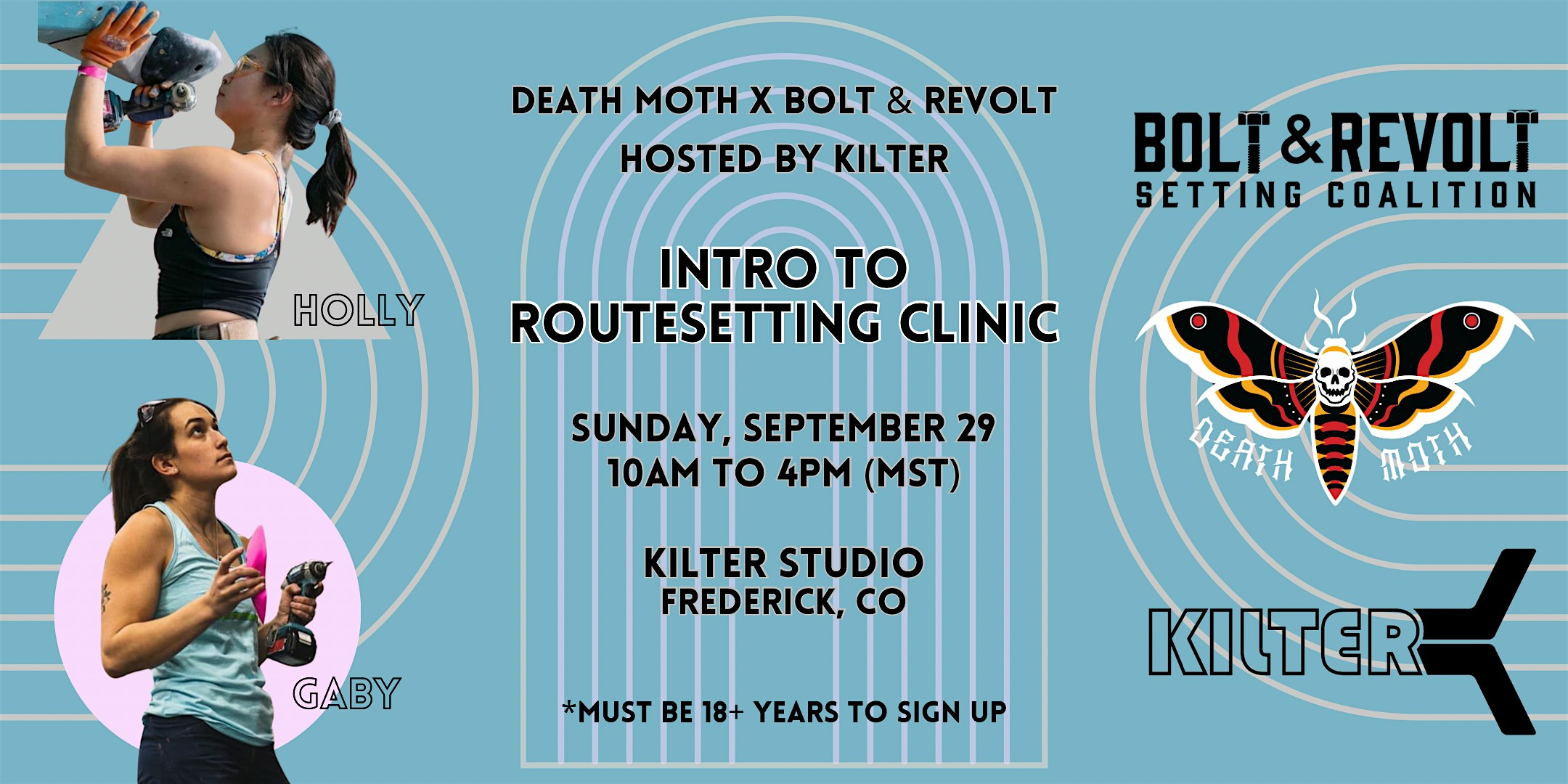 Death Moth x Bolt & Revolt Introduction to Routesetting – Frederick, CO