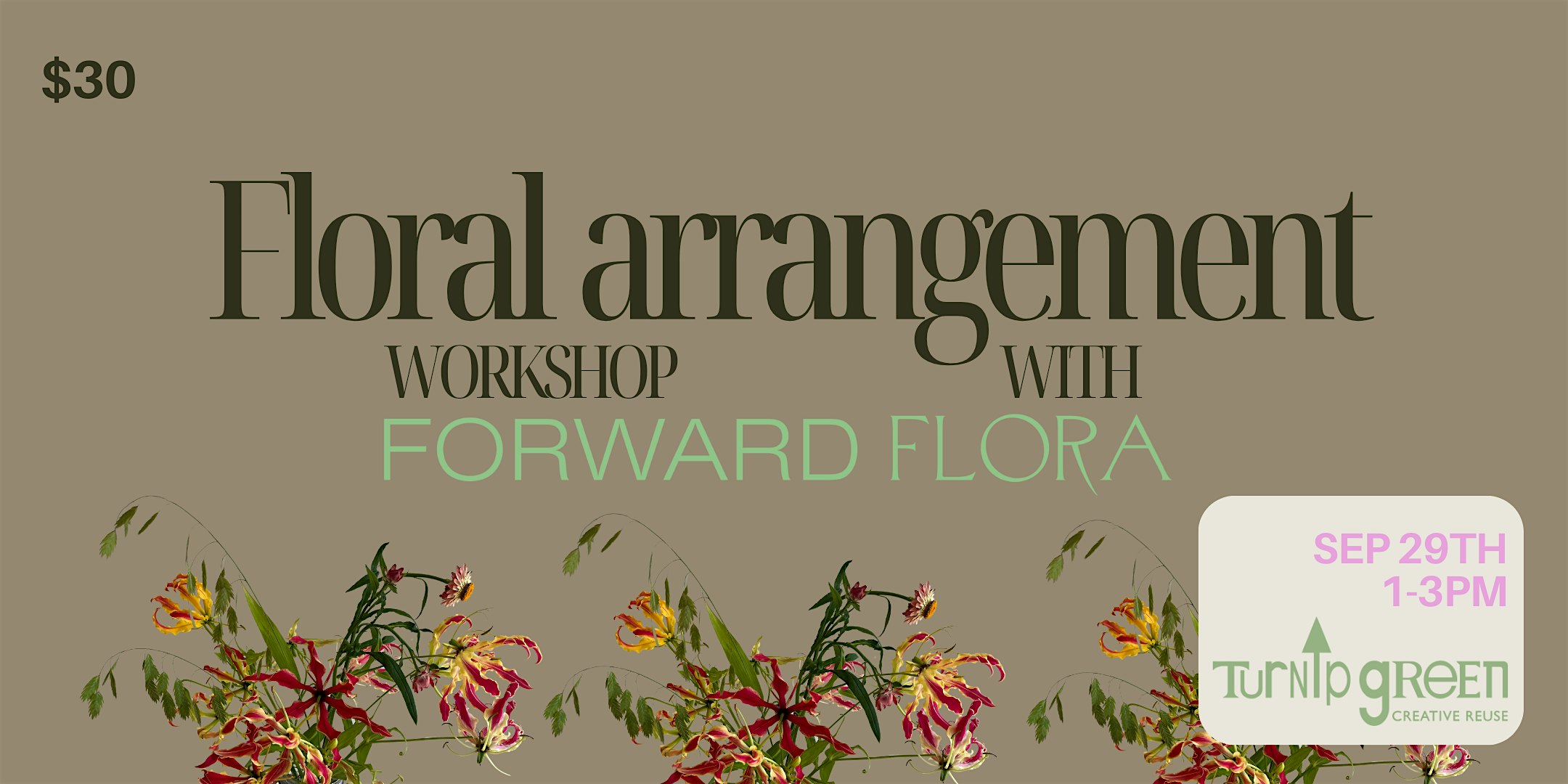 TGCR’s Floral Arranging Workshop with Forward Flora – Nashville, TN