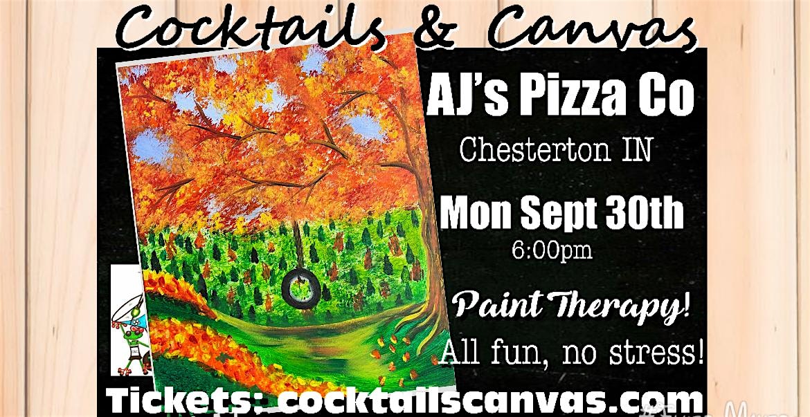 “Fall Overlooks” Cocktails and Canvas Painting Art Event – Chesterton, IN