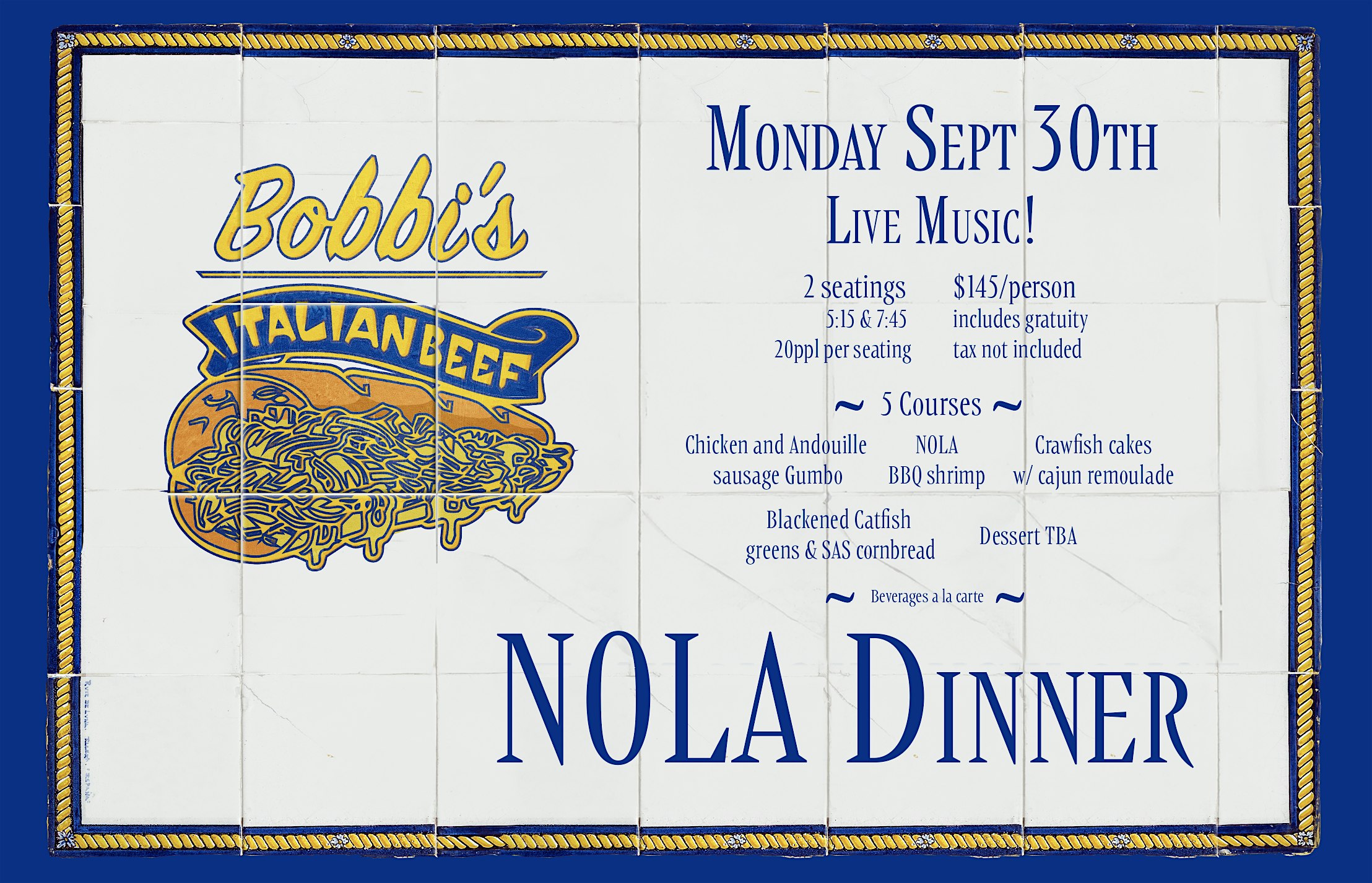 NOLA Dinner – Brooklyn, NY