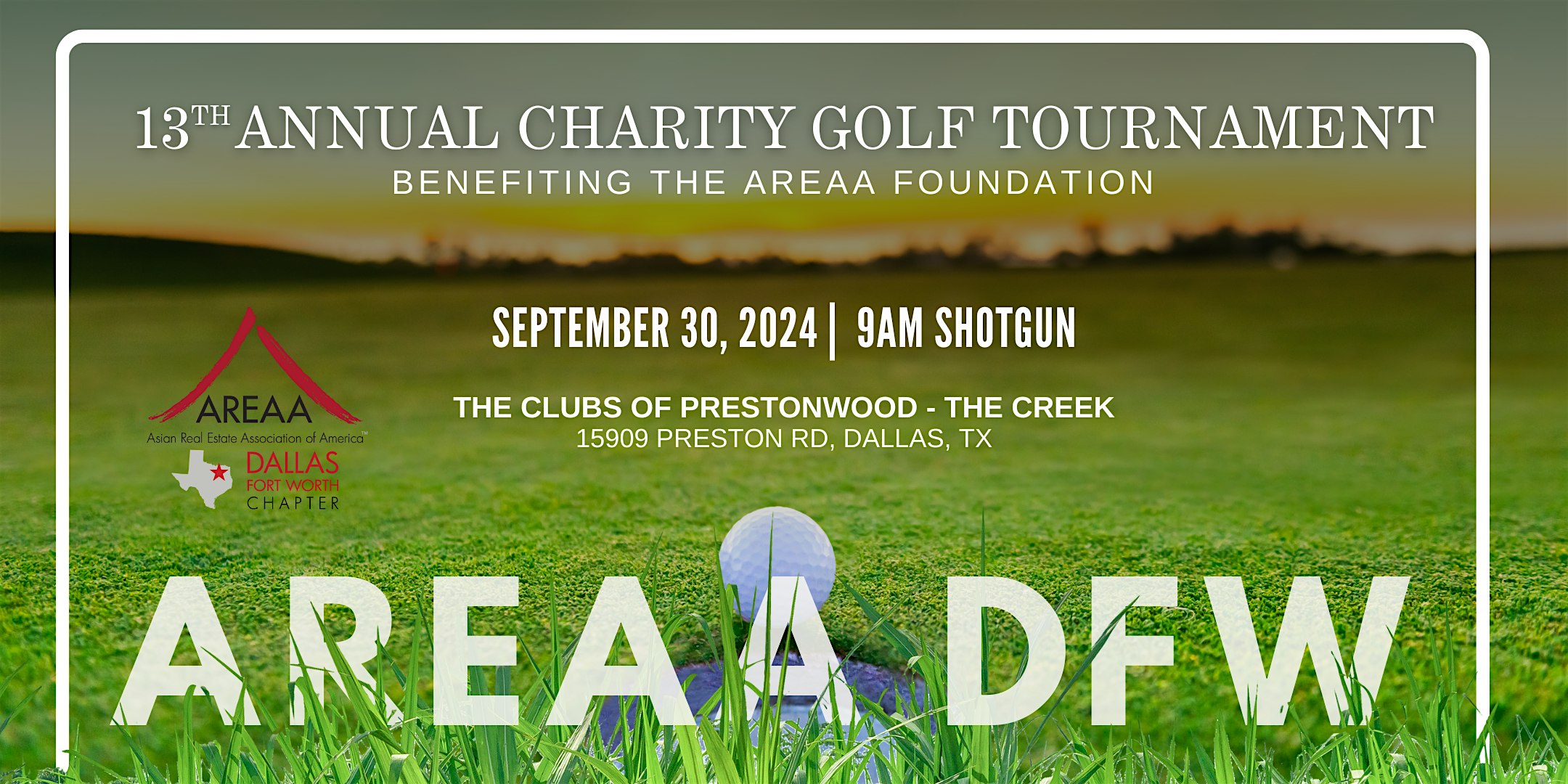 AREAA DFW 13th Annual Charity Golf Tournament with FIRST TEXAS HOMES – Dallas, TX