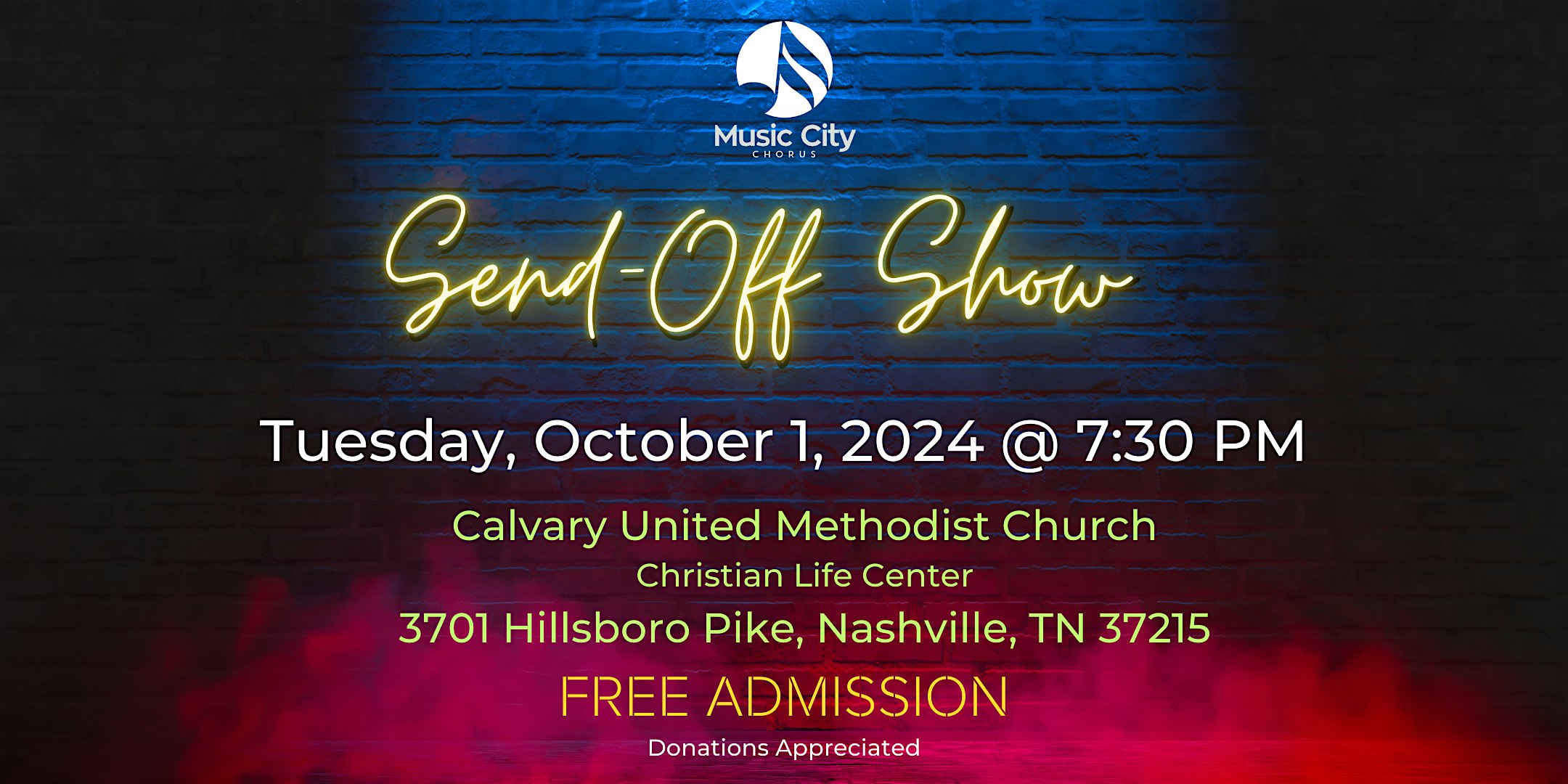 Music City Chorus: Send Off to District Contest – Nashville, TN