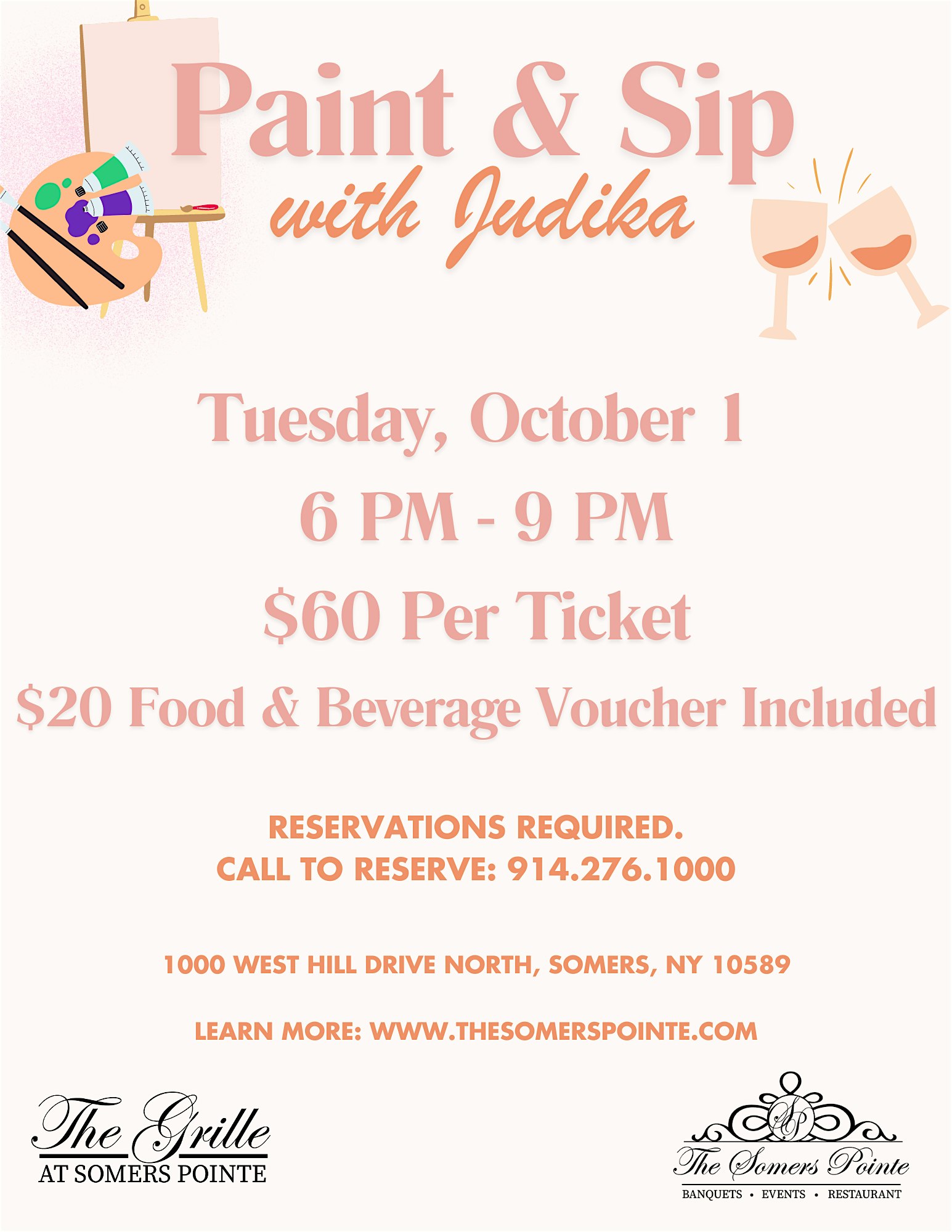 Paint & Sip with Judika – Somers, NY