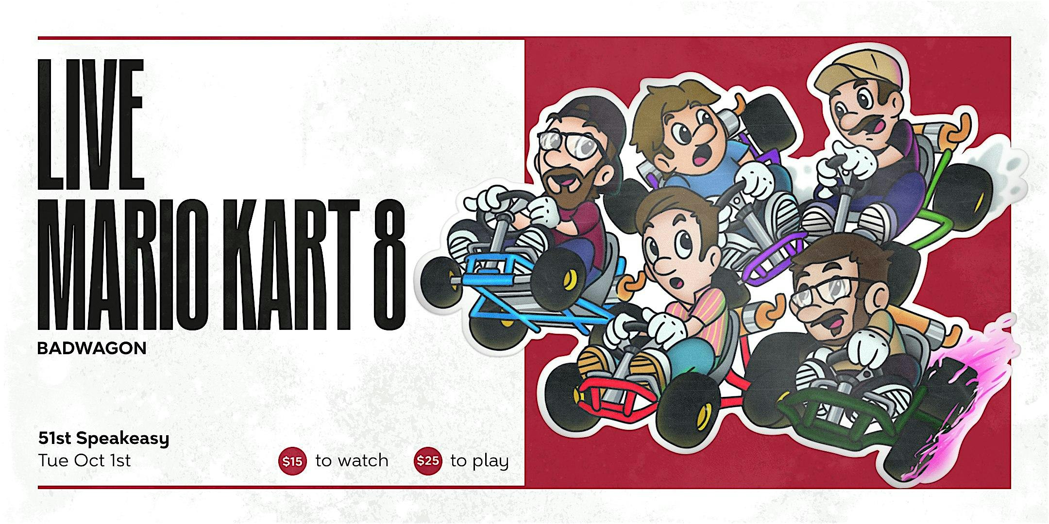 Play Mario Kart 8 w/ Live Band! Featuring Badwagon – Oklahoma City, OK