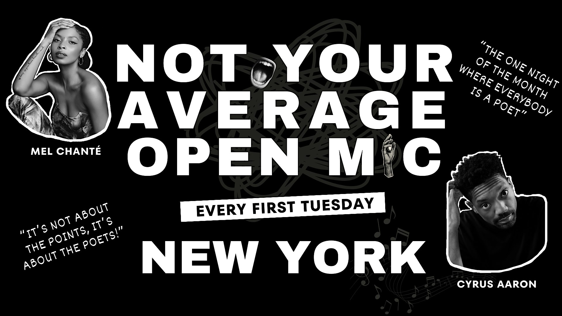 NOT YOUR AVERAGE OPEN MIC – Brooklyn, NY