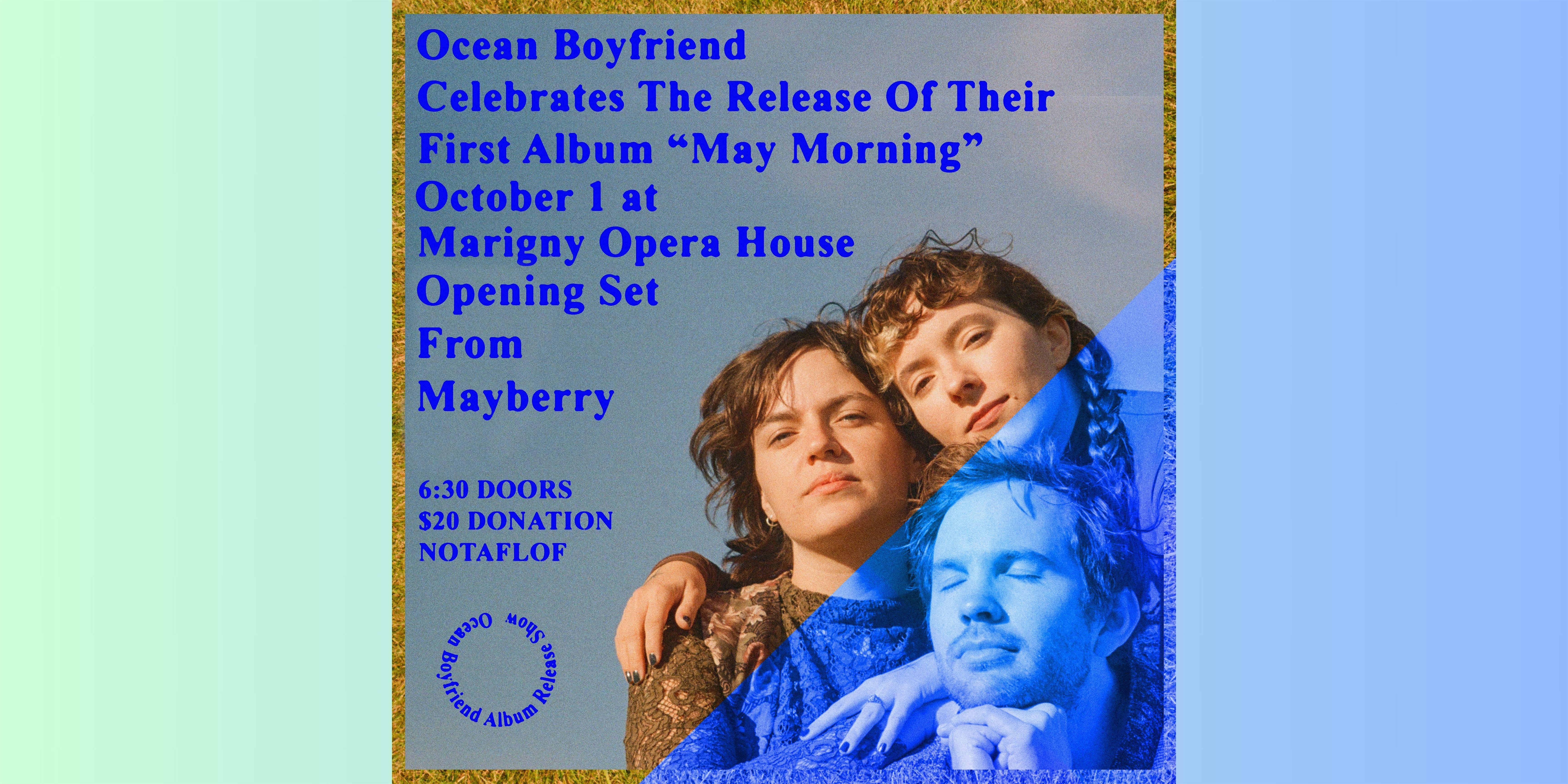 Ocean Boyfriend Album Release: ‘May Morning’ – New Orleans, LA