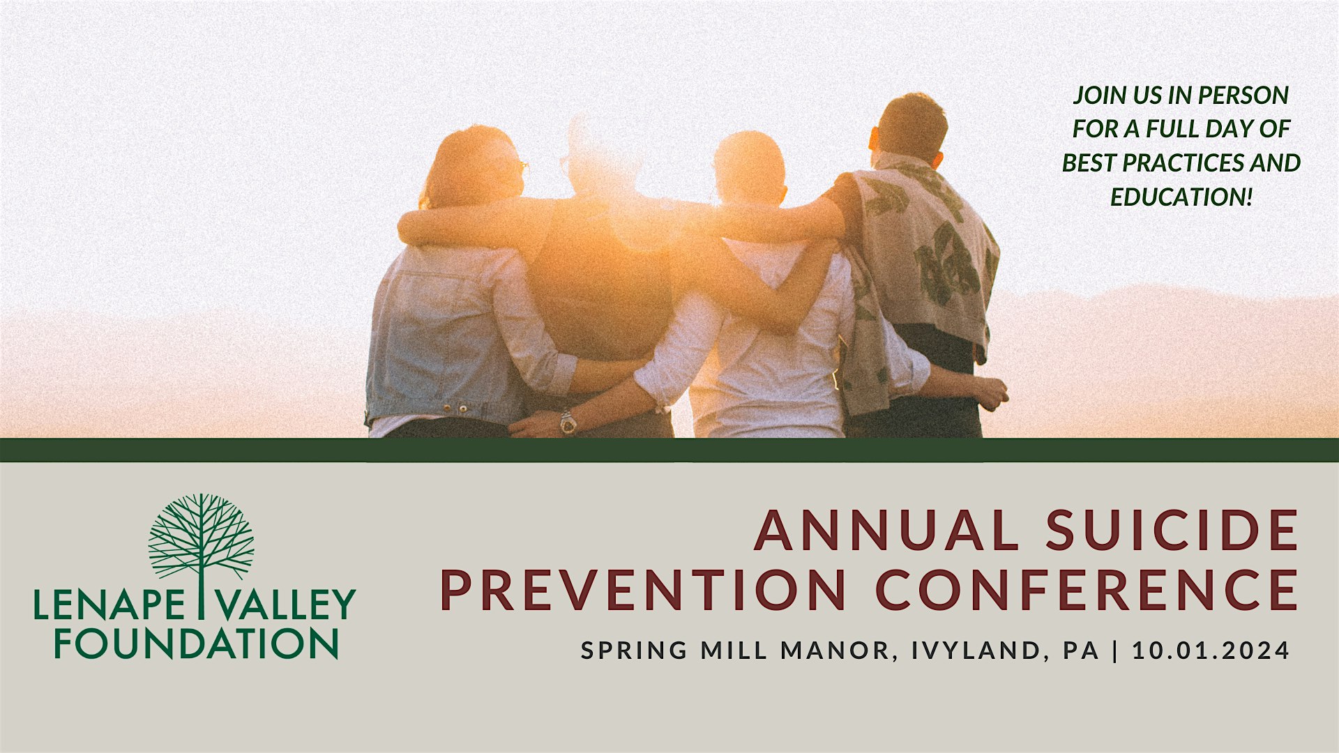 Lenape Valley Foundation’s 2024 Suicide Prevention Conference – Ivyland, PA