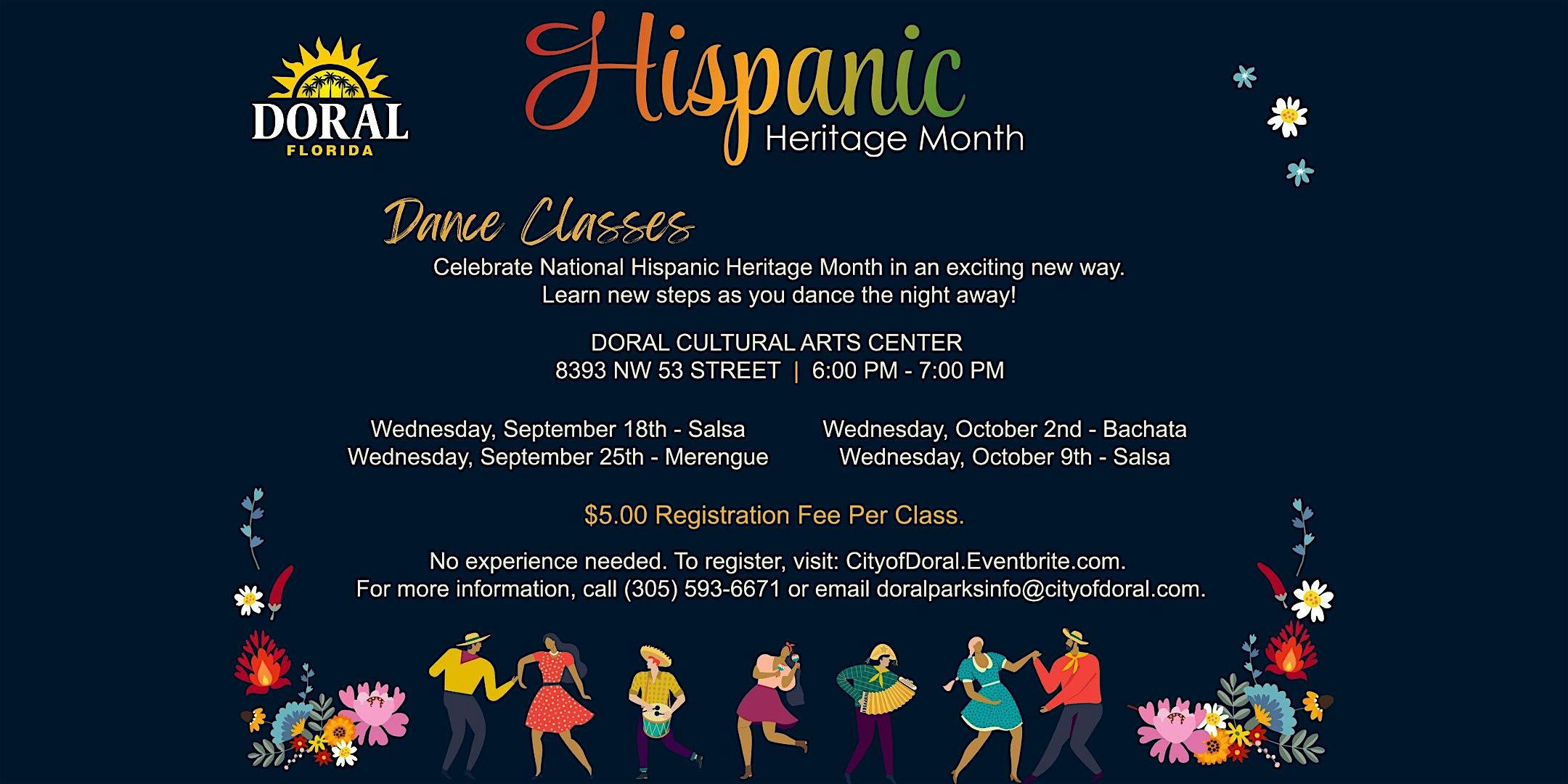 Bachata Class – Hispanic Heritage Celebration – Doral, FL