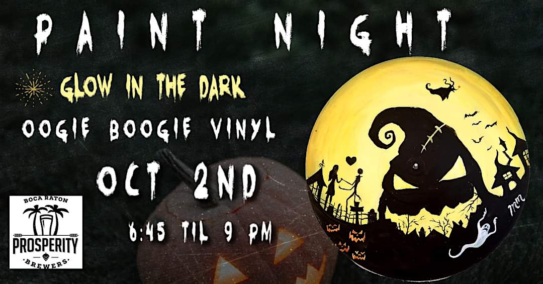 Oogie Boogie Vinyl Record Paint Night – Boca Raton, FL