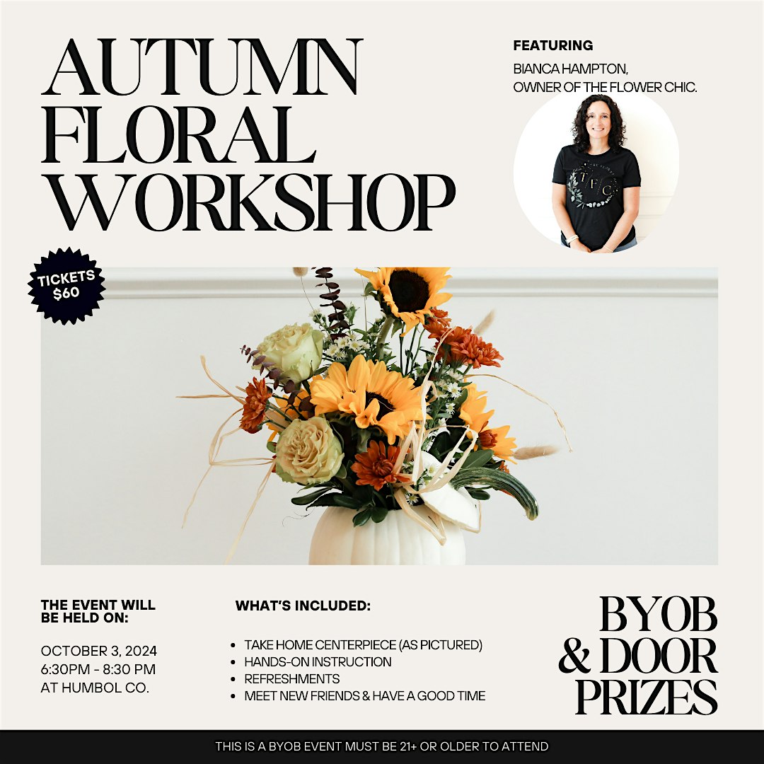 Autumn Floral Workshop at Humbol Co. – Hendersonville, TN