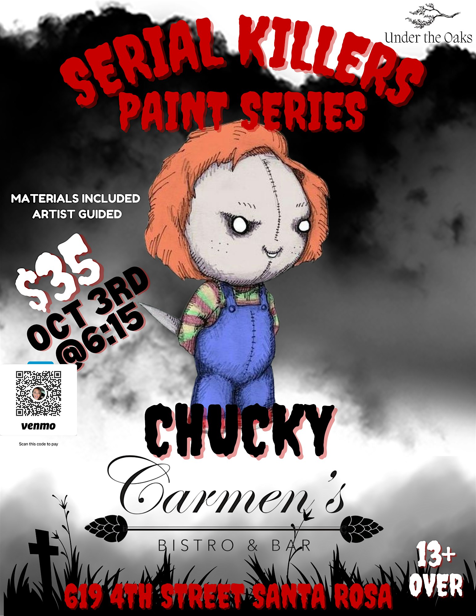 Serial Killers Paint Series: Chucky – Santa Rosa, CA