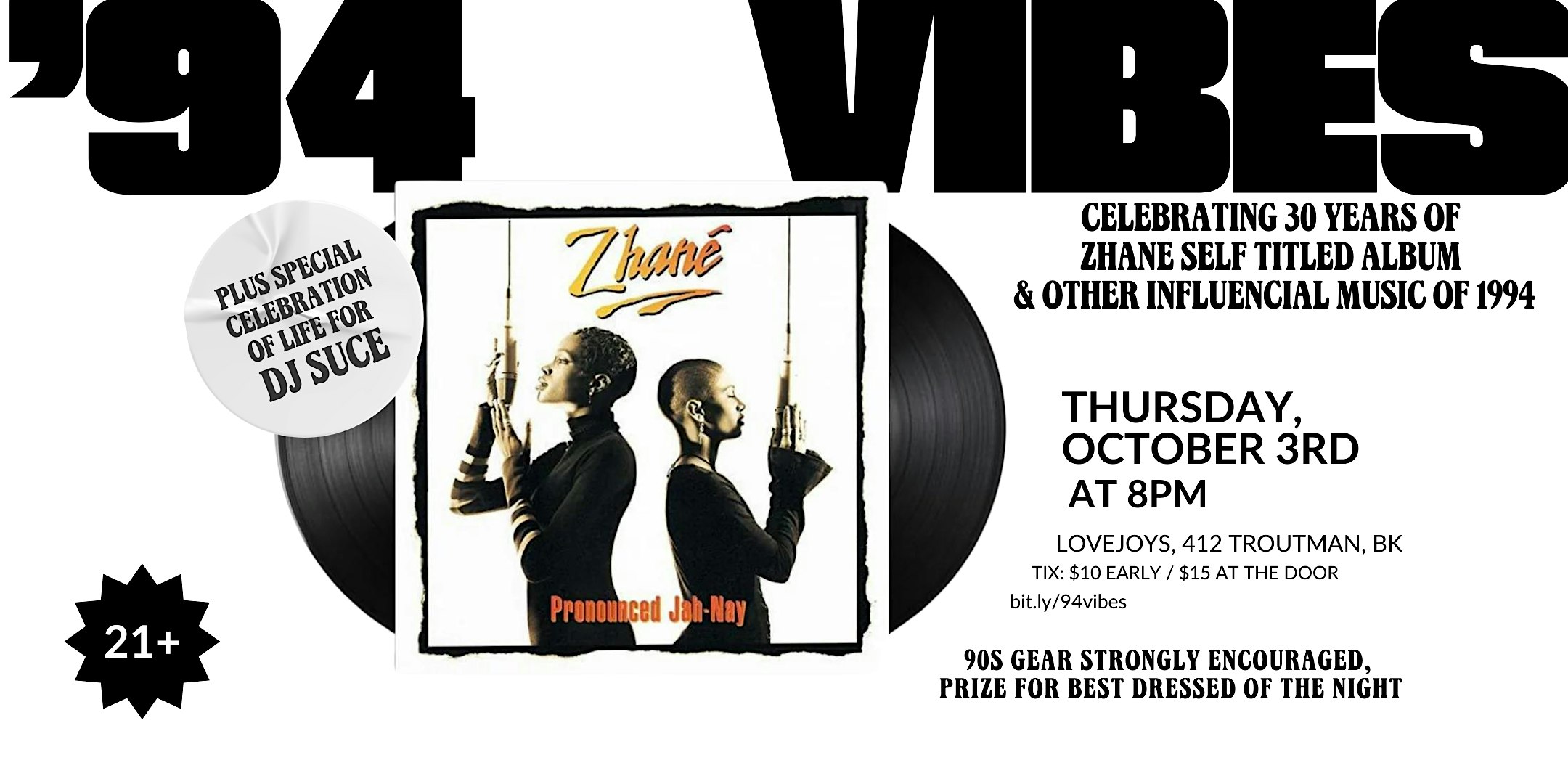 94 Vibes: Music from 1994 & 30 Years of Zhane – Brooklyn, NY