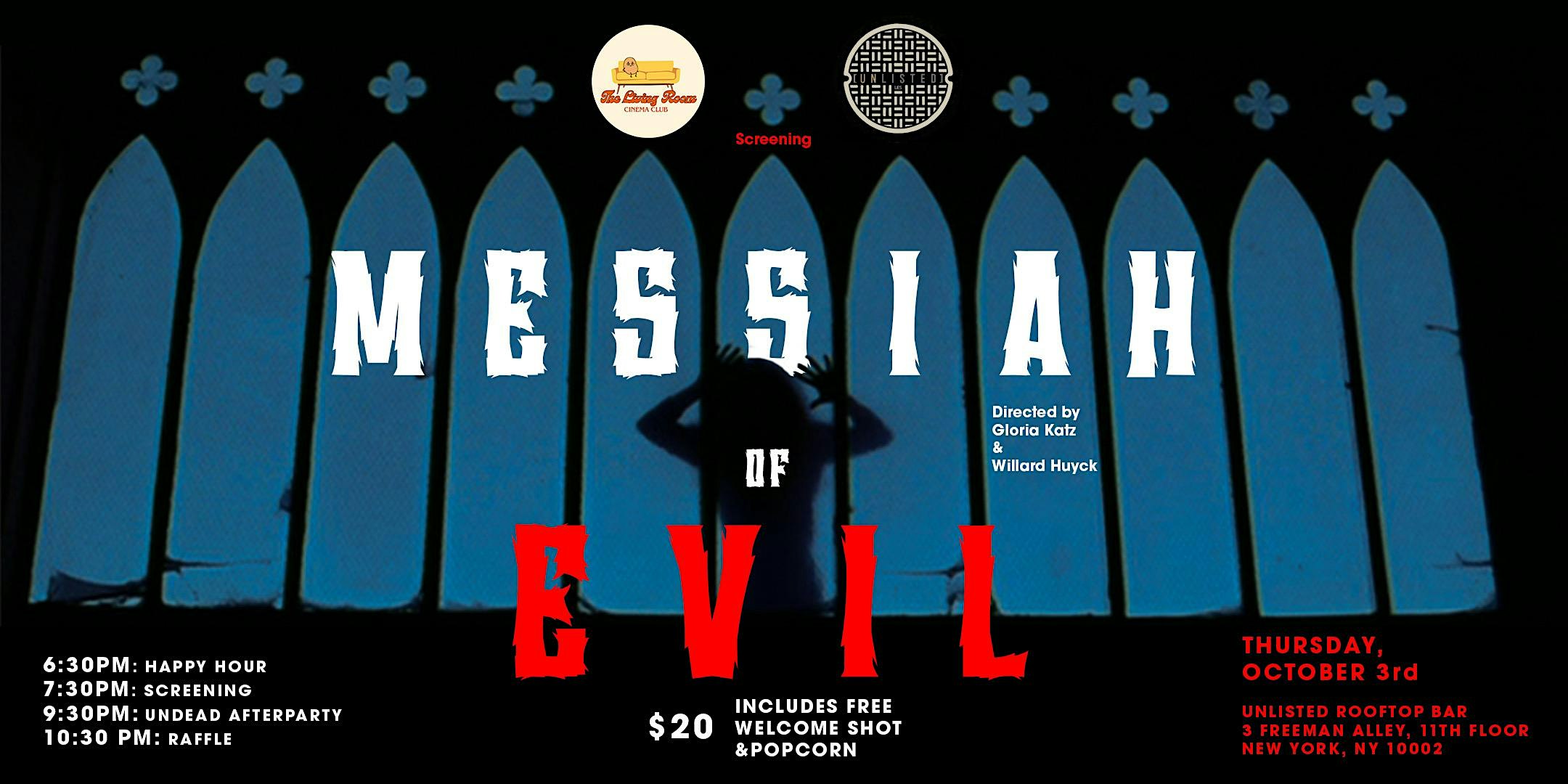 Living Room Cinema Club x UNLISTED Movie Night – Messiah of Evil – New York, NY