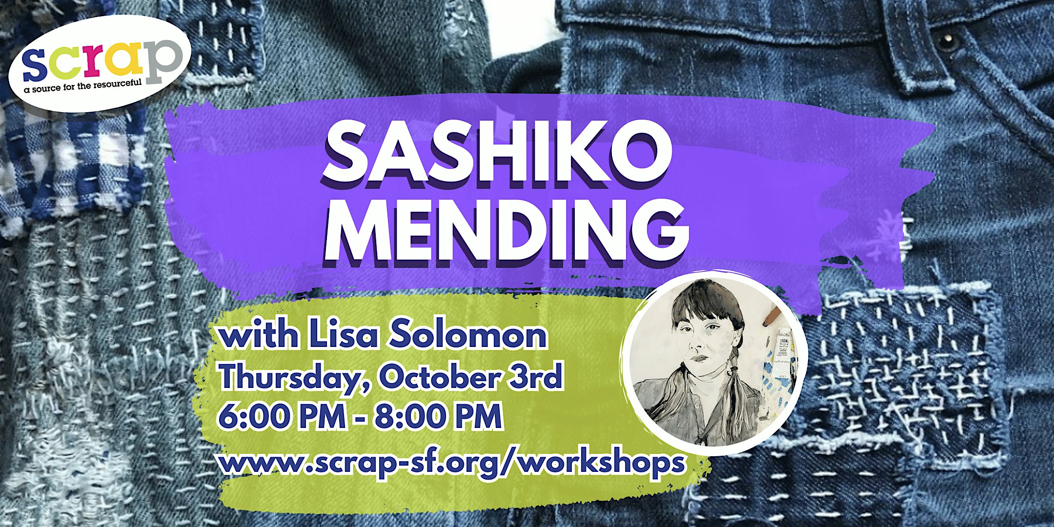 Sashiko Mending with Lisa Solomon – San Francisco, CA