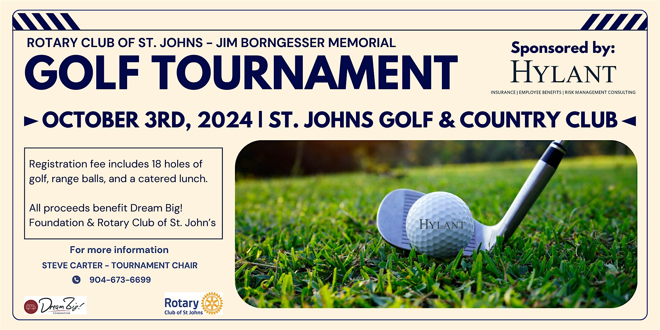 Rotary Club of St. Johns – Jim Borngesser Memorial Golf Tournament – St. Augustine, FL