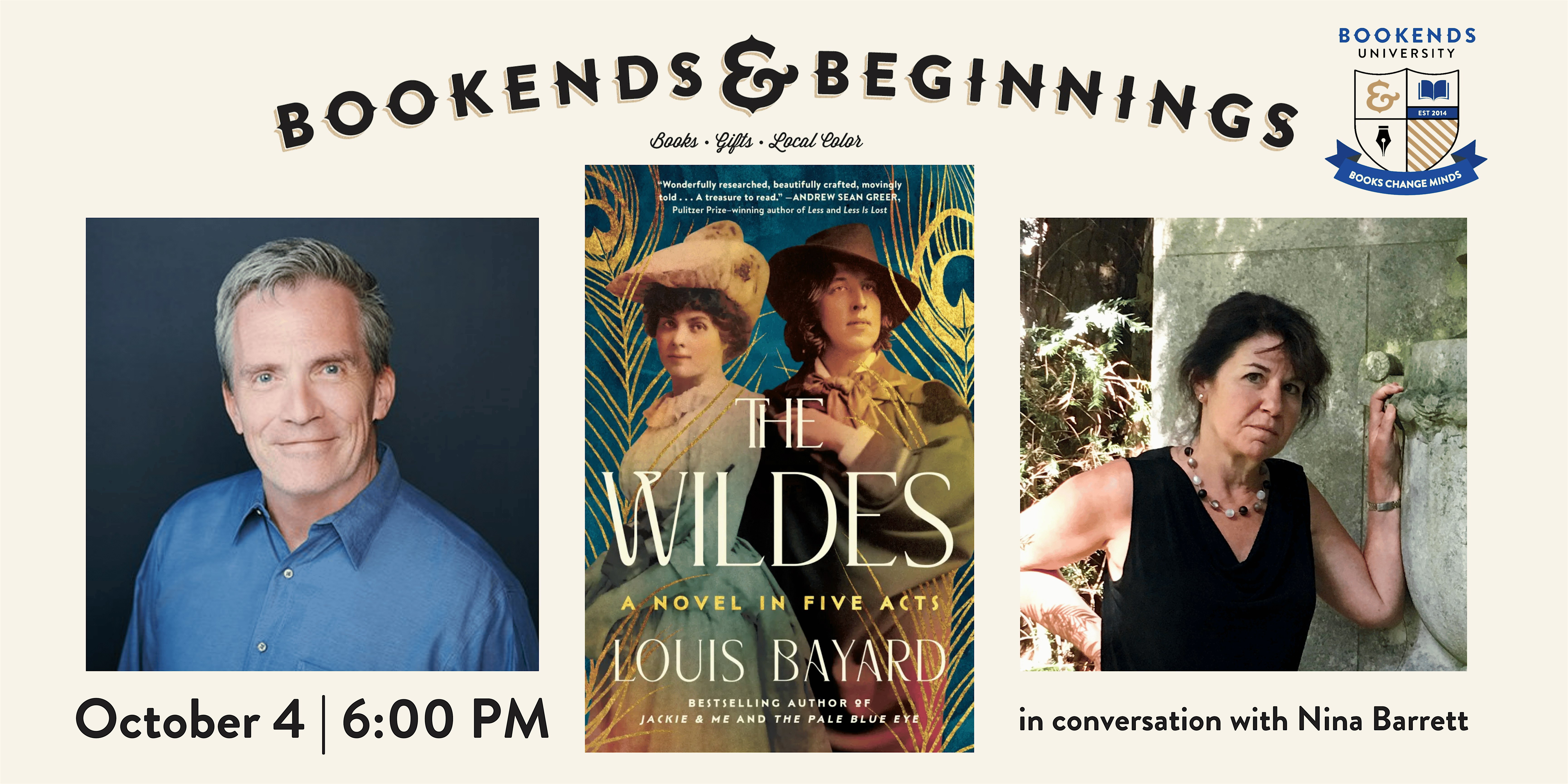 On Historical Fiction: Louis Bayard in conversation with Nina Barrett – Evanston, IL