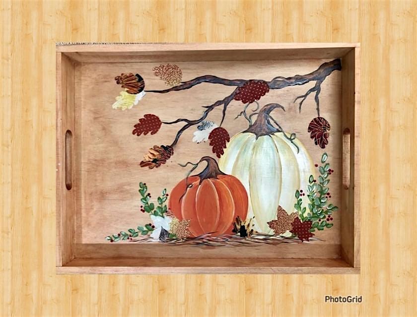 PAINT & SIP (WOODEN SERVING TRAY) – Ravena, NY