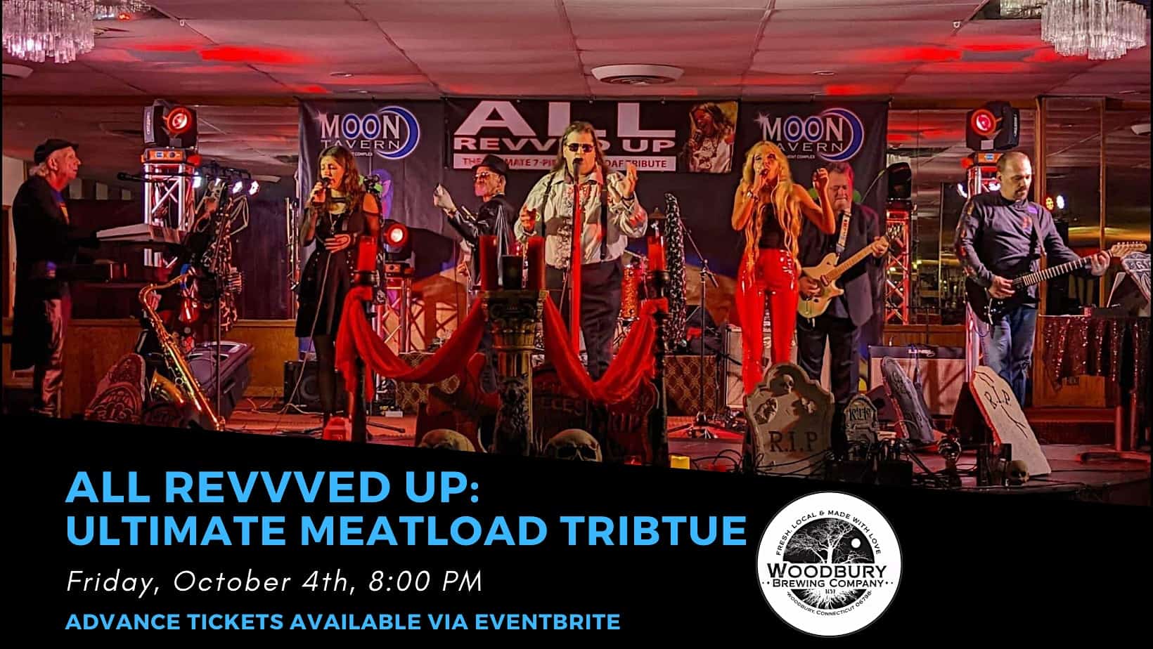 All Revved Up – Meatloaf Tribute at The Woodbury Brewing Company – Woodbury, CT