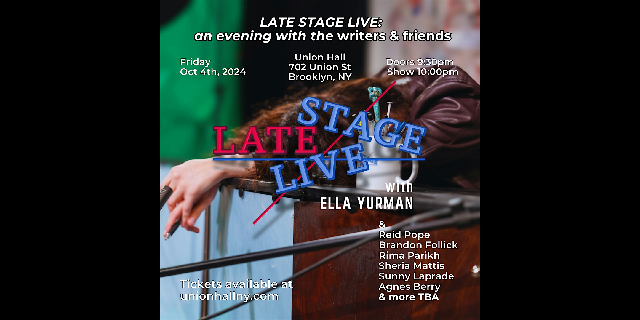 Late Stage Live: an evening writers & friends – Brooklyn, NY