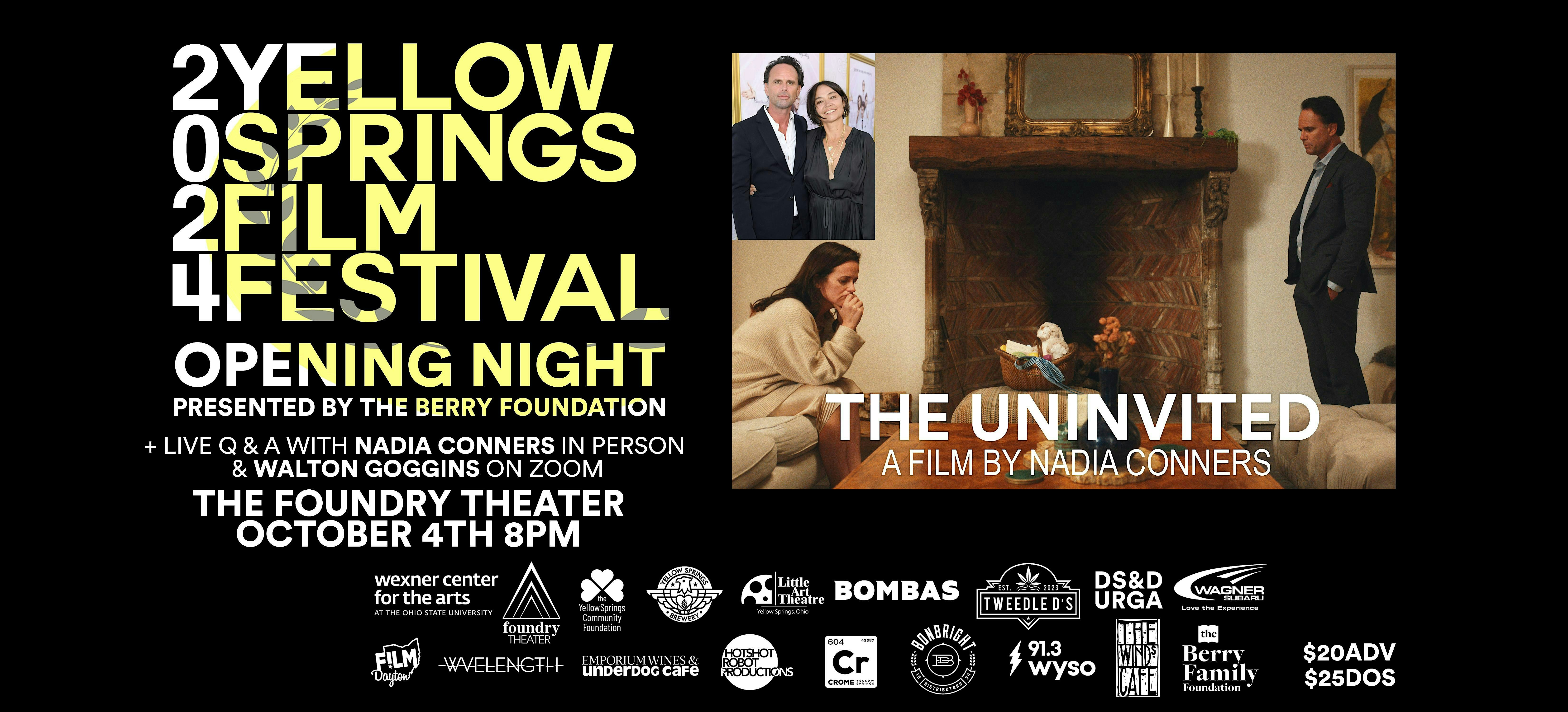 YSFF OPENING NIGHT: “The Uninvited” w/ NADIA CONNERS – Yellow Springs, OH