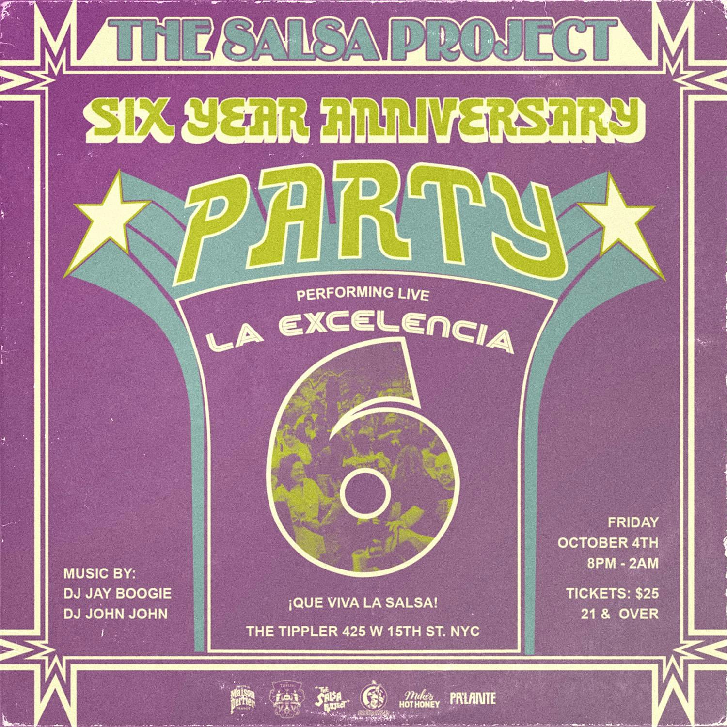 The Salsa Project 6 Year Anniversary Party! – New York, NY