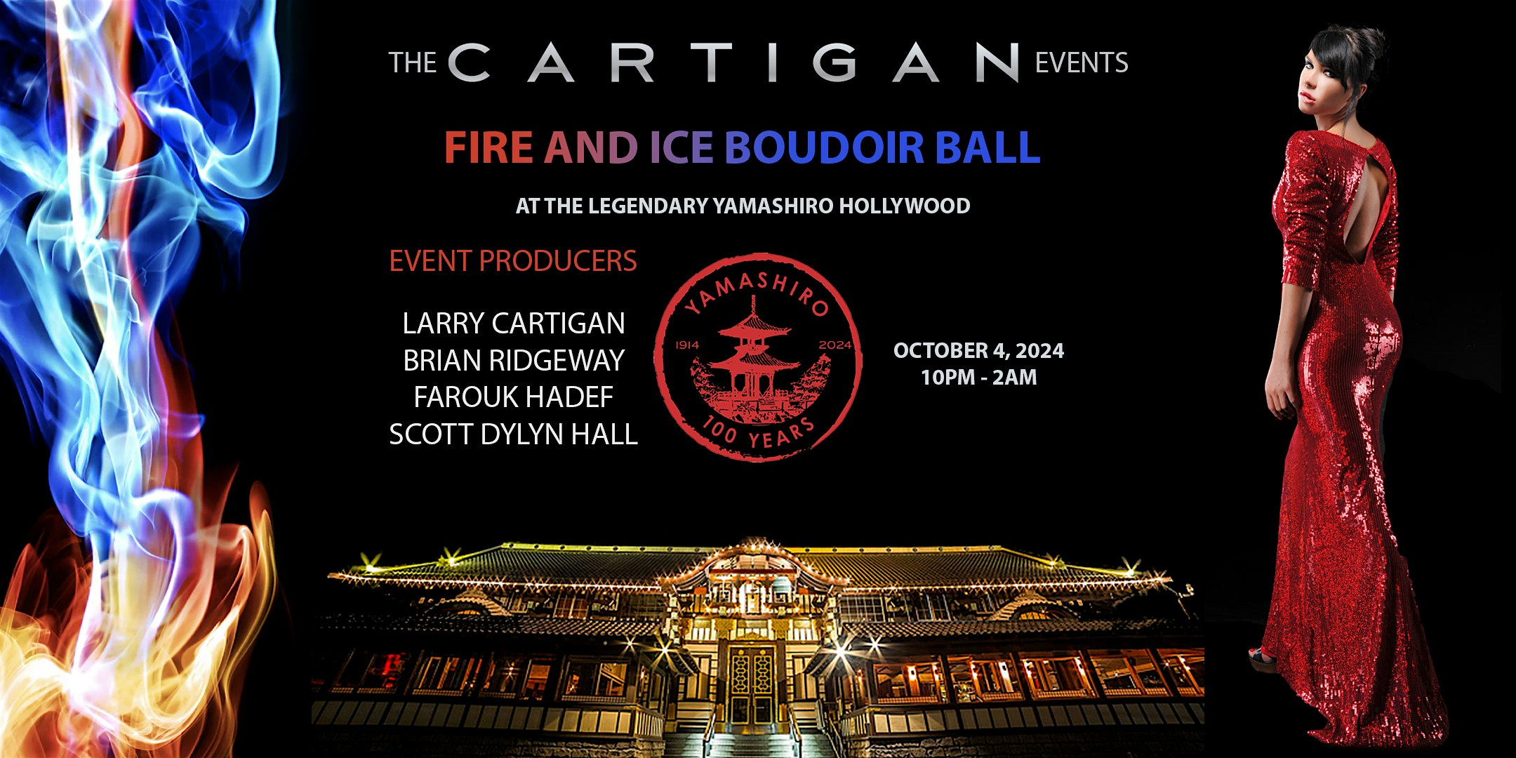 The Cartigan Events Fire and Ice Boudoir Ball at Yamashiro Hollywood – Los Angeles, CA